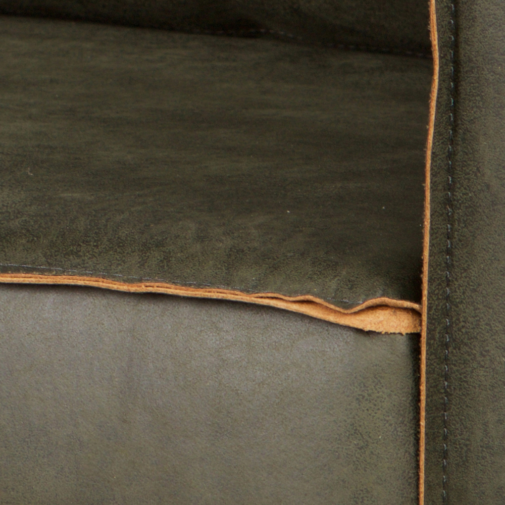 woood Ecksofa Rodeo Leder grün Longchair rechts