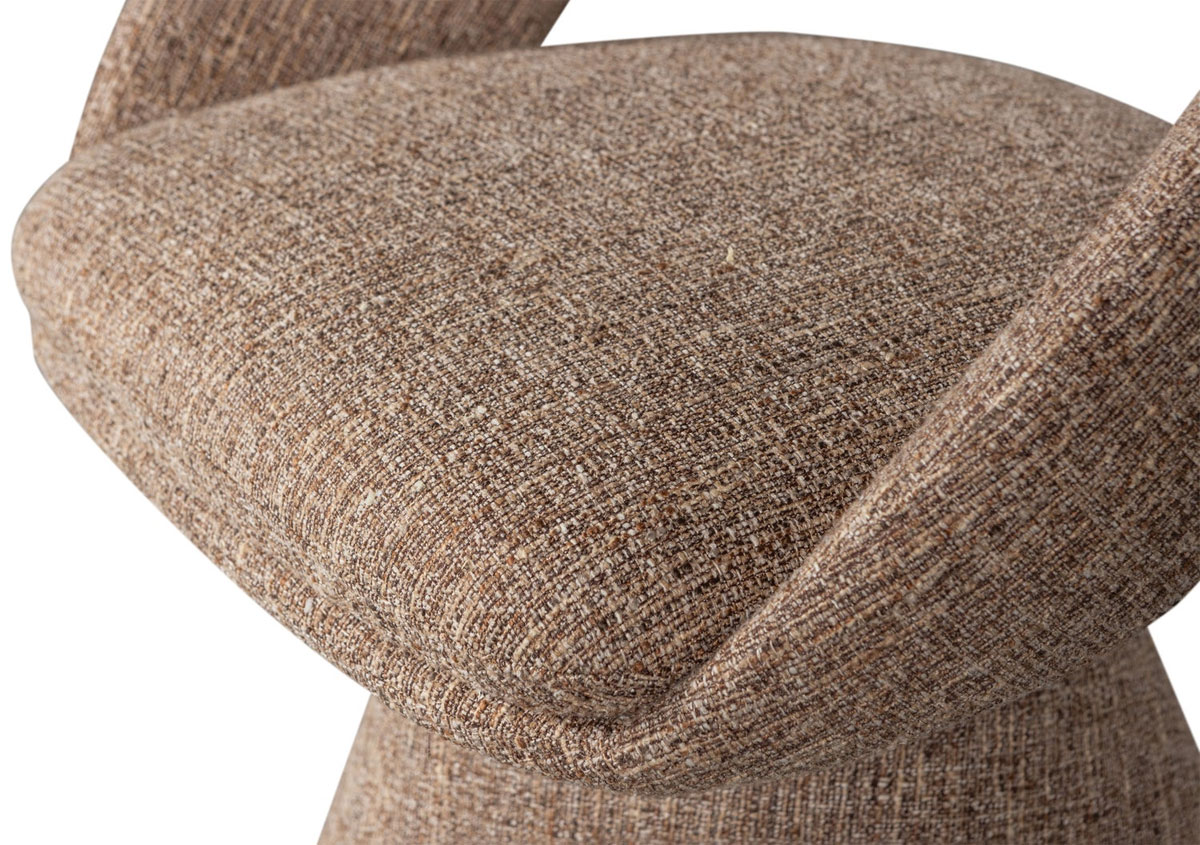 woood Esszimmer Stuhl Winter drehbar Webstoff natur melange