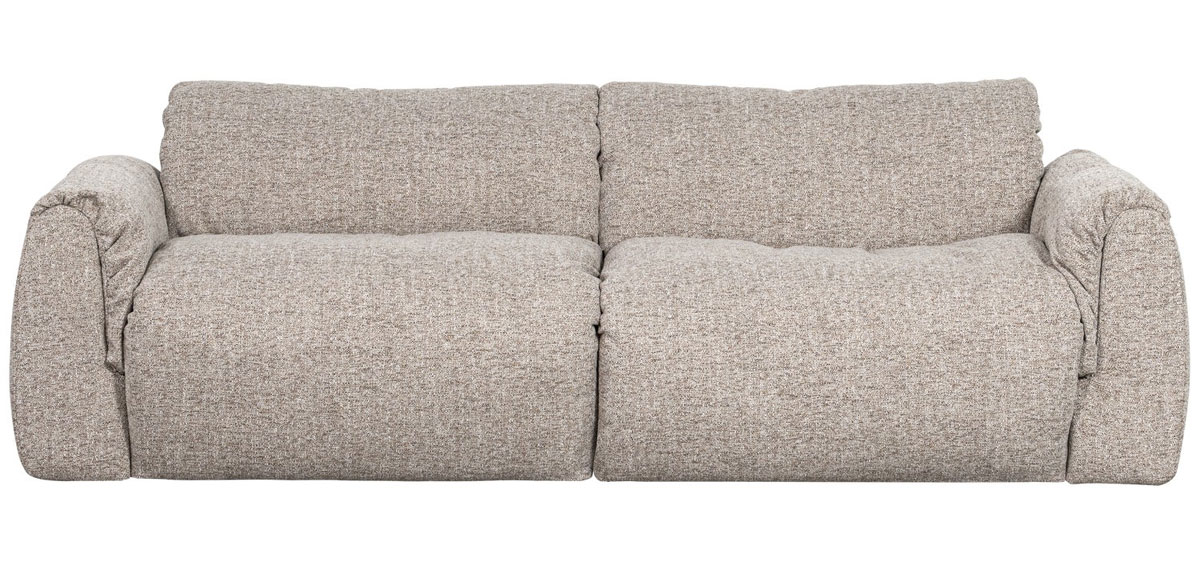 woood 2 Sitzer Sofa BAGGY Webstoff natur melange Couch