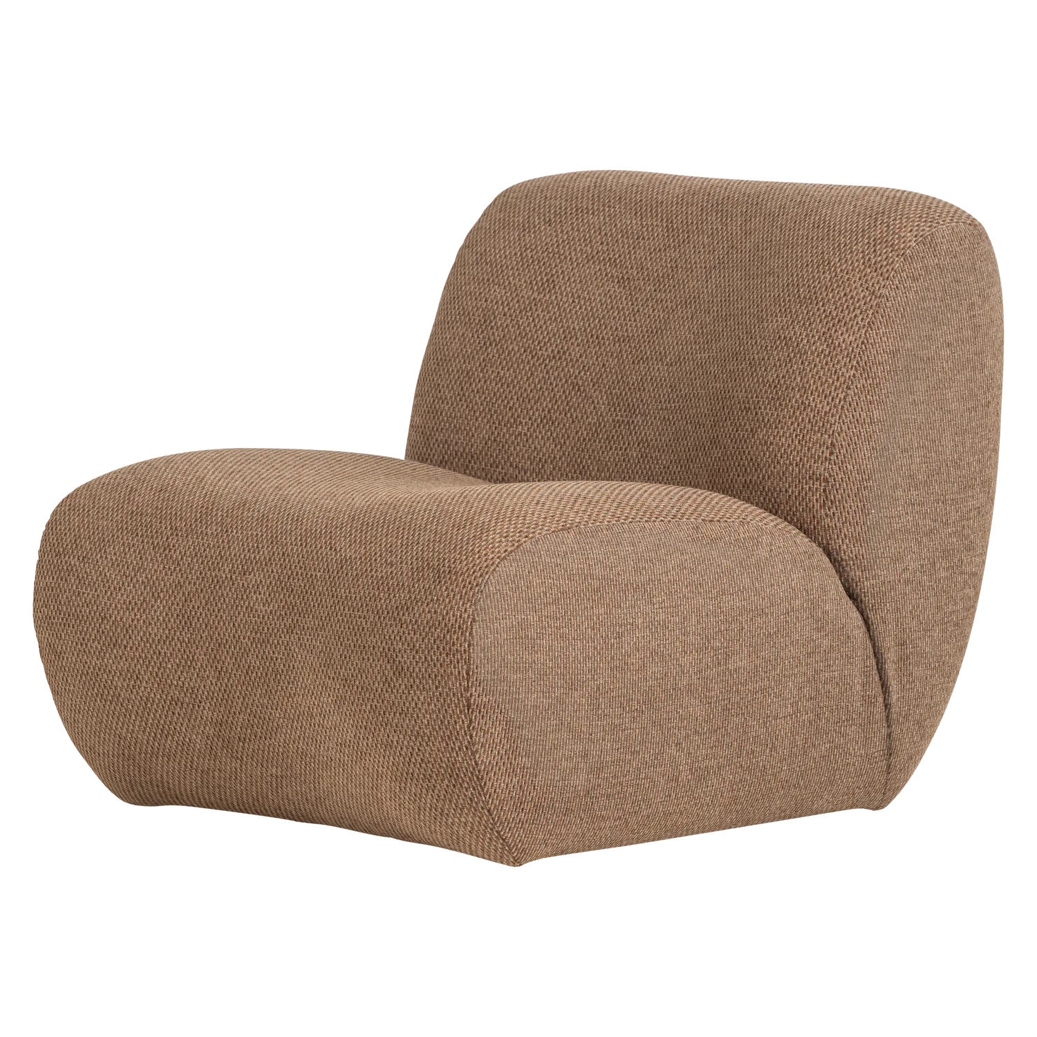 Lounge Sessel NOMU Chenille hellbraun