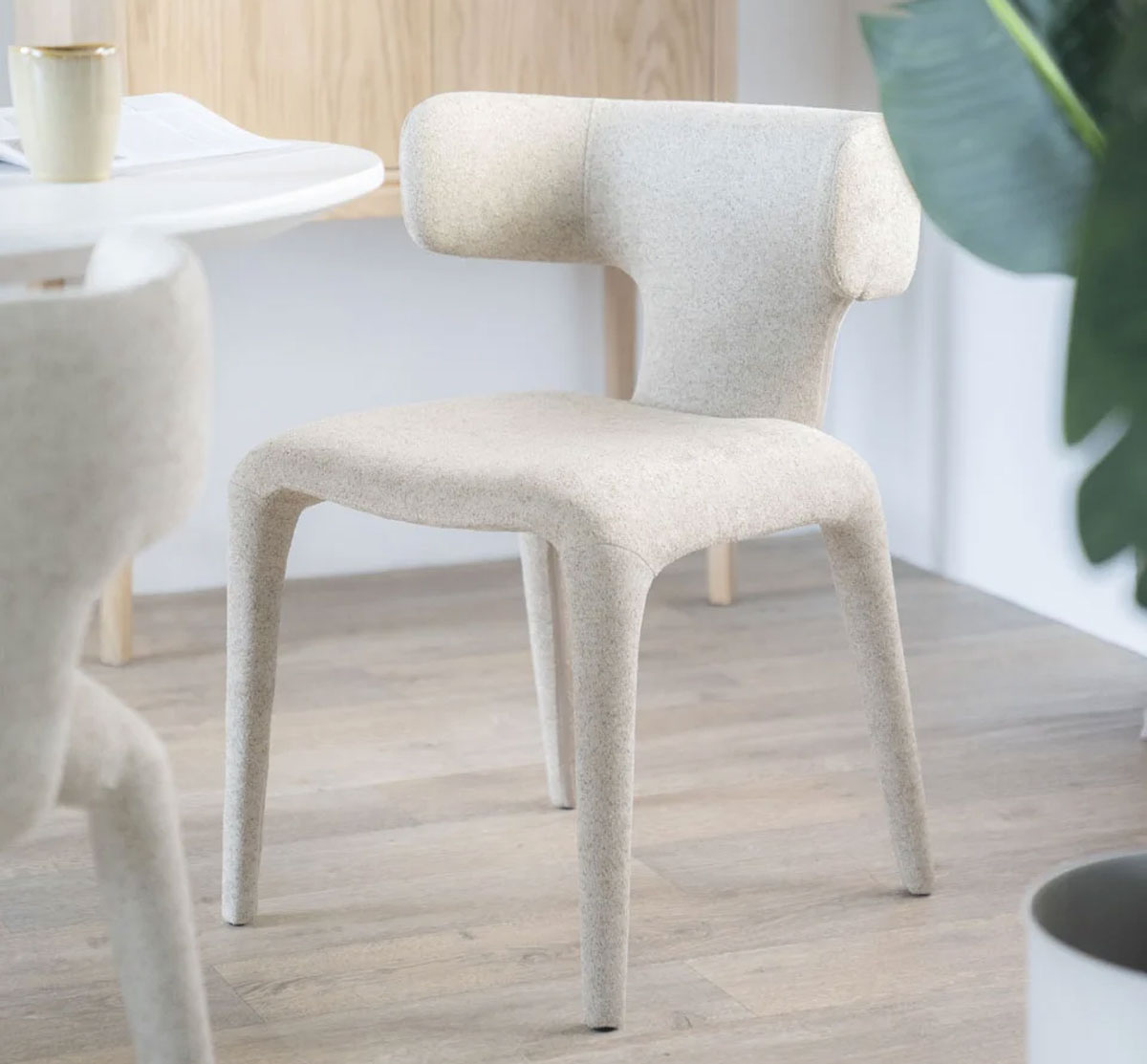 Esszimmerstuhl Dave taupe Stoffbezug