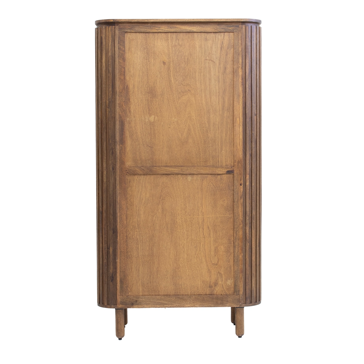 Wandschrank Schrank Myra H 180 cm Mangoholz dunkelbraun  