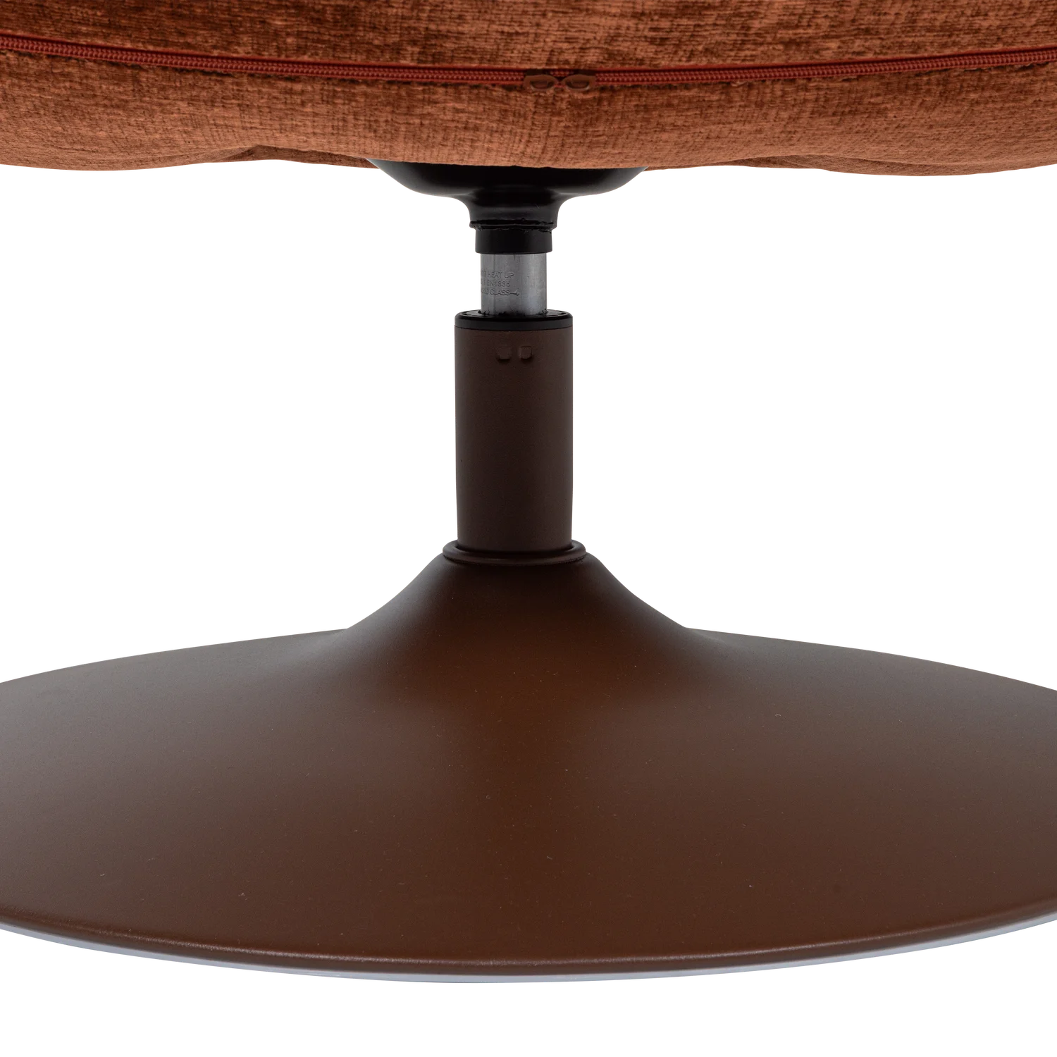 Sessel ELVI Drehsessel Struktur Chenille rostbraun