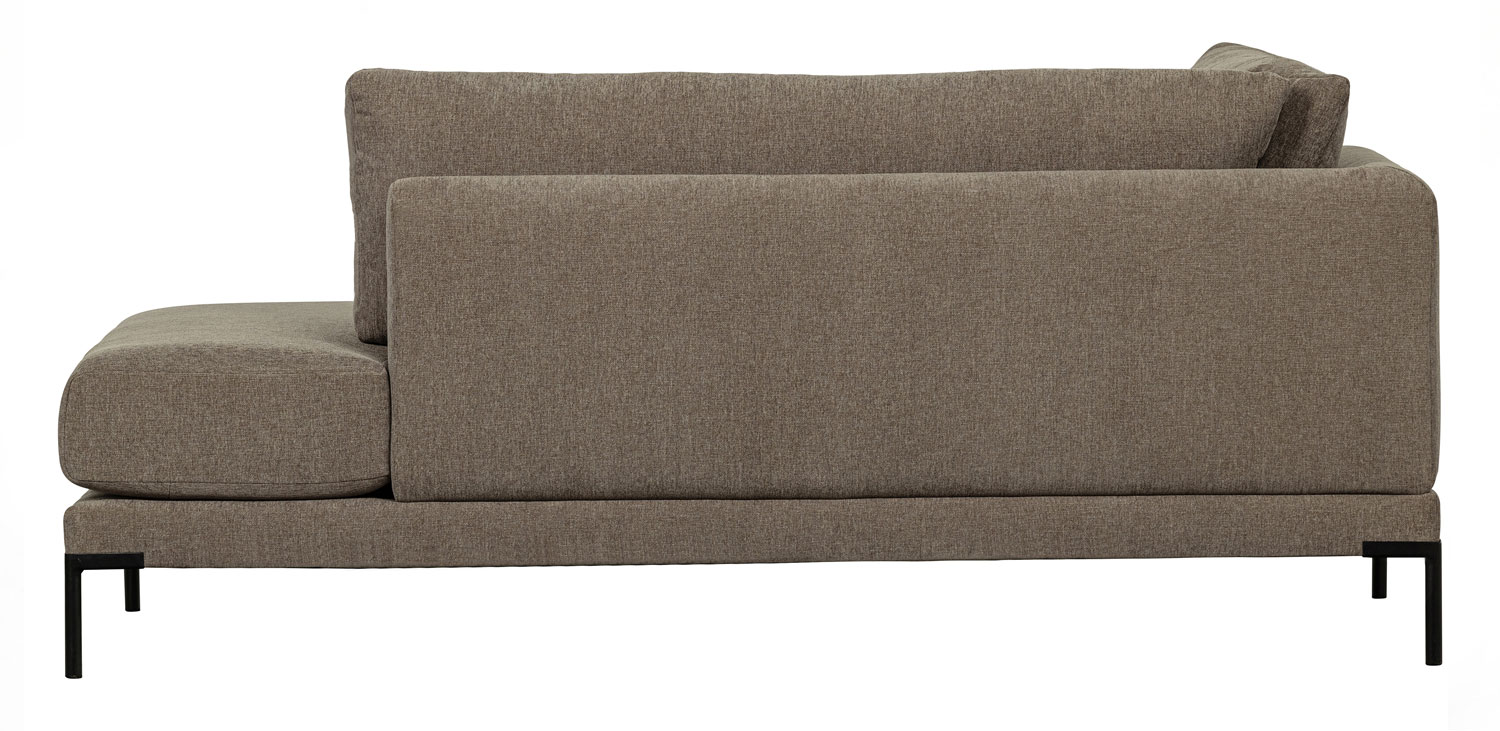 vtwonen Lounge Element rechts Couple Webstoff taupe Melange Couch Sofa