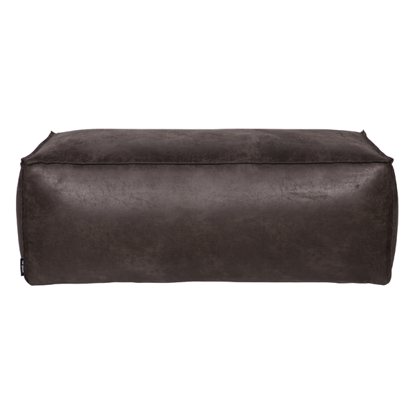 Sitzhocker RODEO Leder Hocker Vintage schwarz