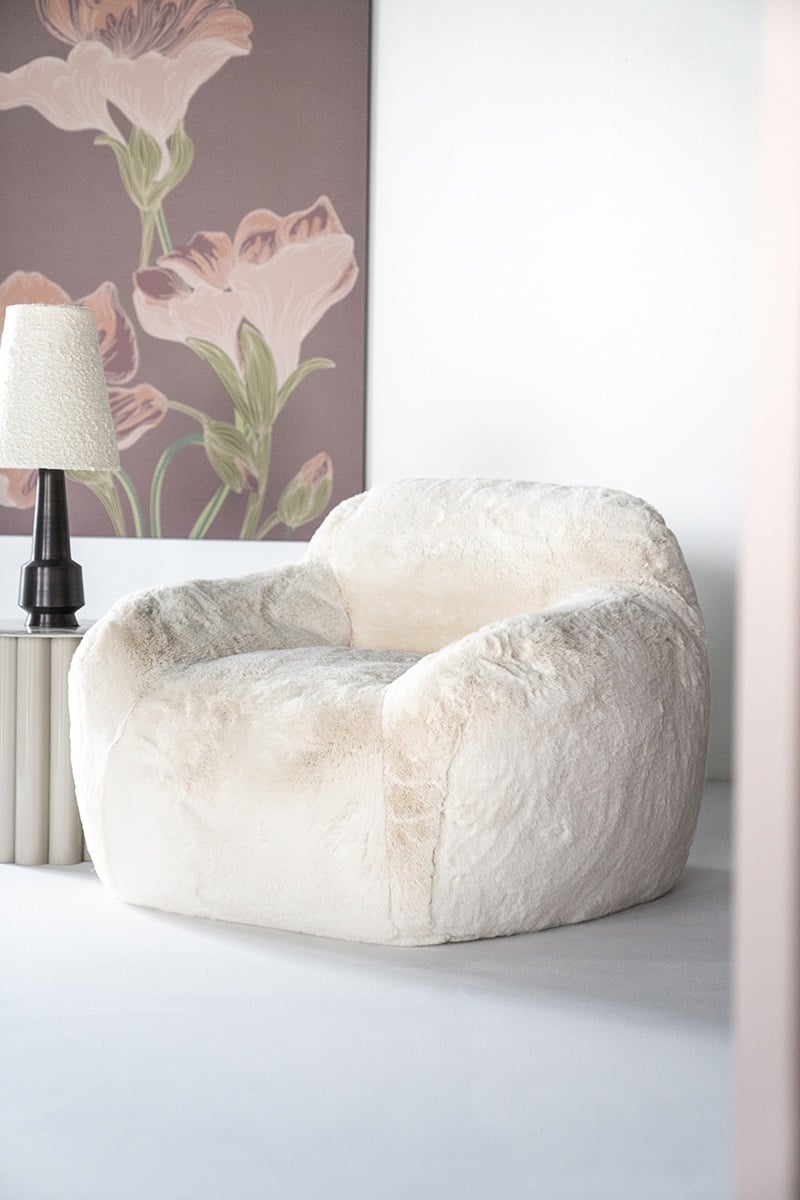 Relaxsessel Hug Stoff beige Loungsessel Fernsehsessel