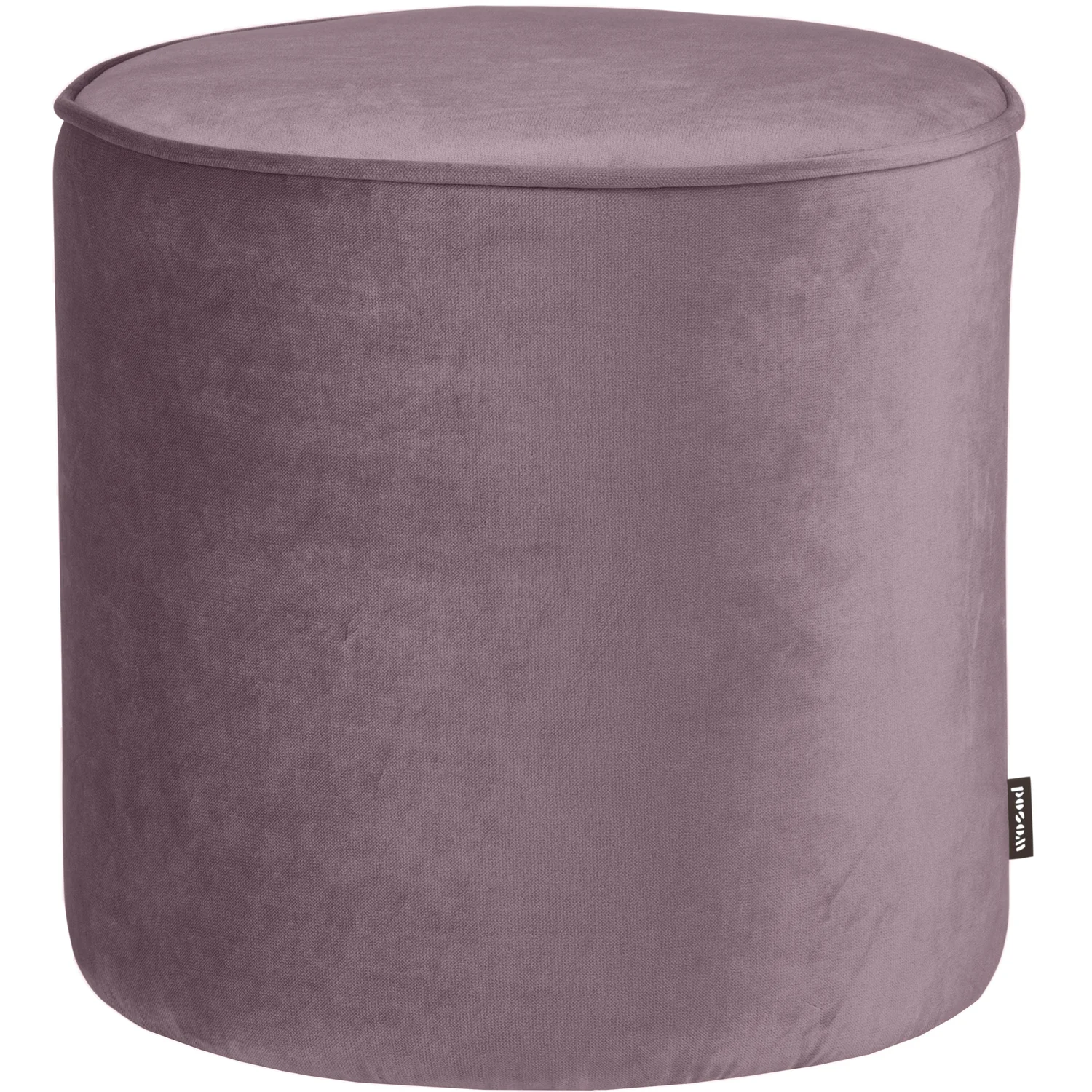 Sitzhocker Hocker Ø 46 cm SARA Samt rund warmes flieder