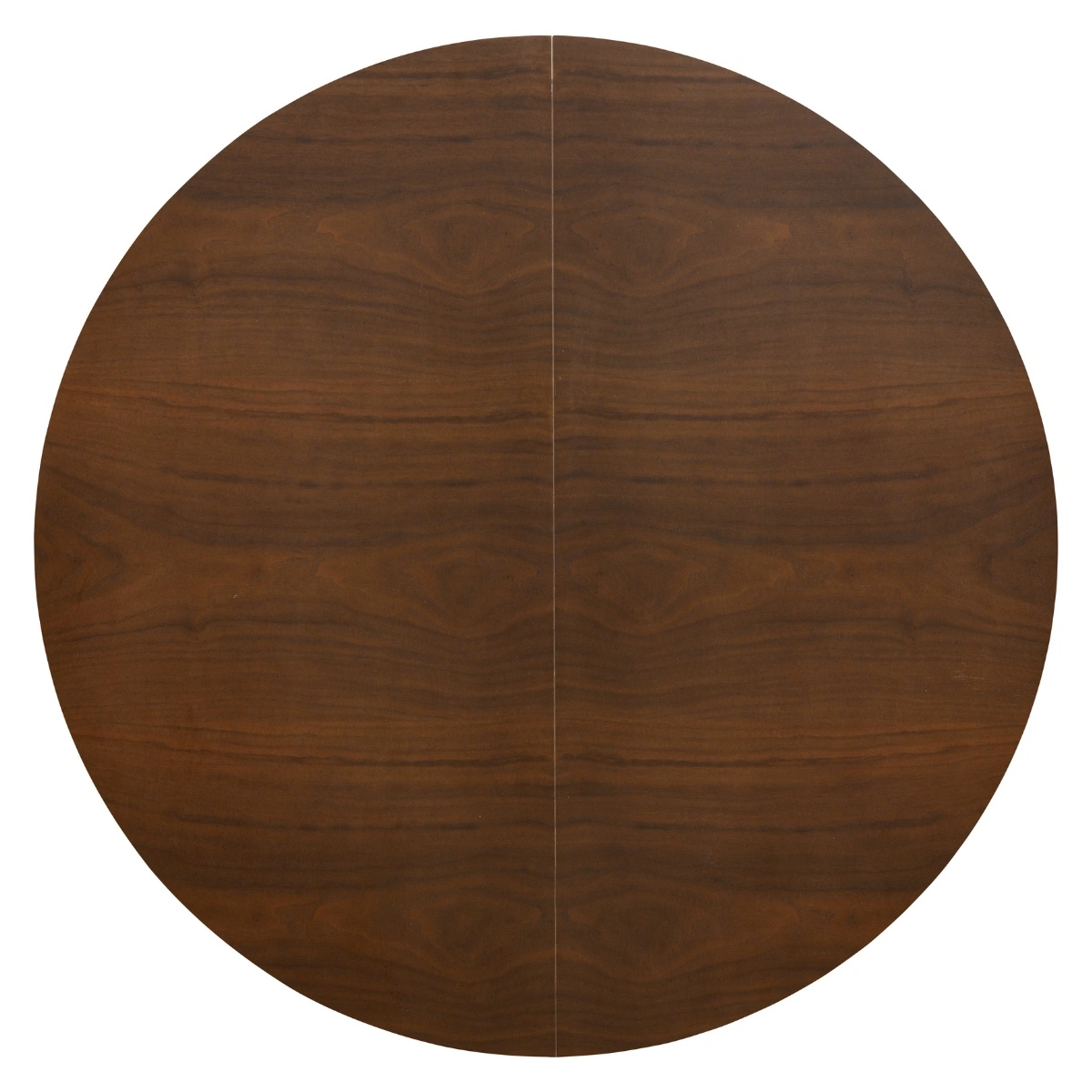 Esstisch Vivan rund Ø 120 cm ausziehbar auf 160 cm MDF Eschenfurnier dunkelbraun
