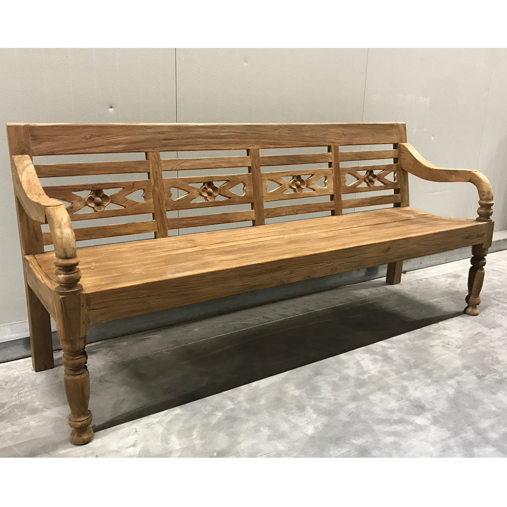 4 Sitzer Gartenbank 200 cm Bank Teakholz