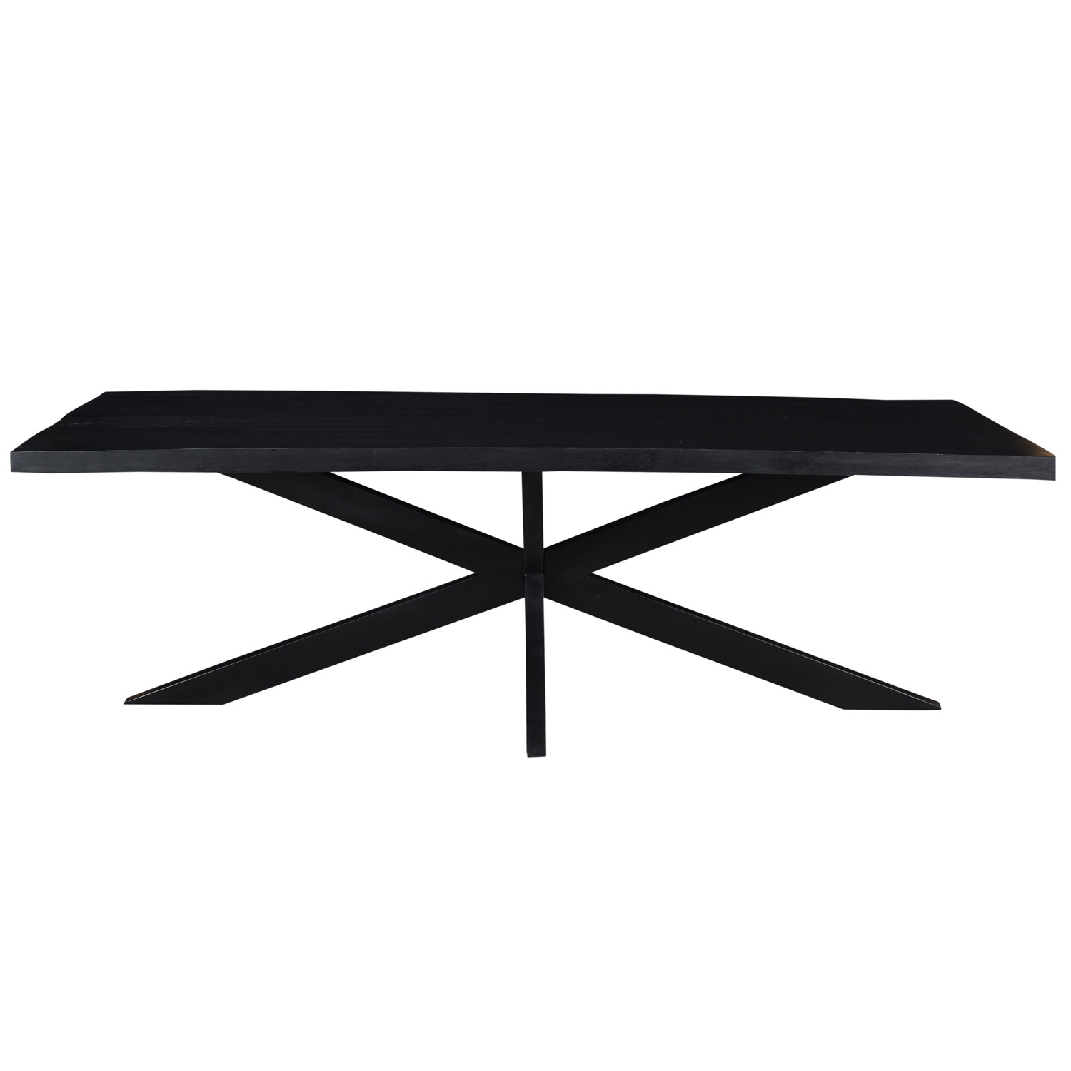 Esstisch Spider 220 x 100 cm Akazienholz Metall schwarz