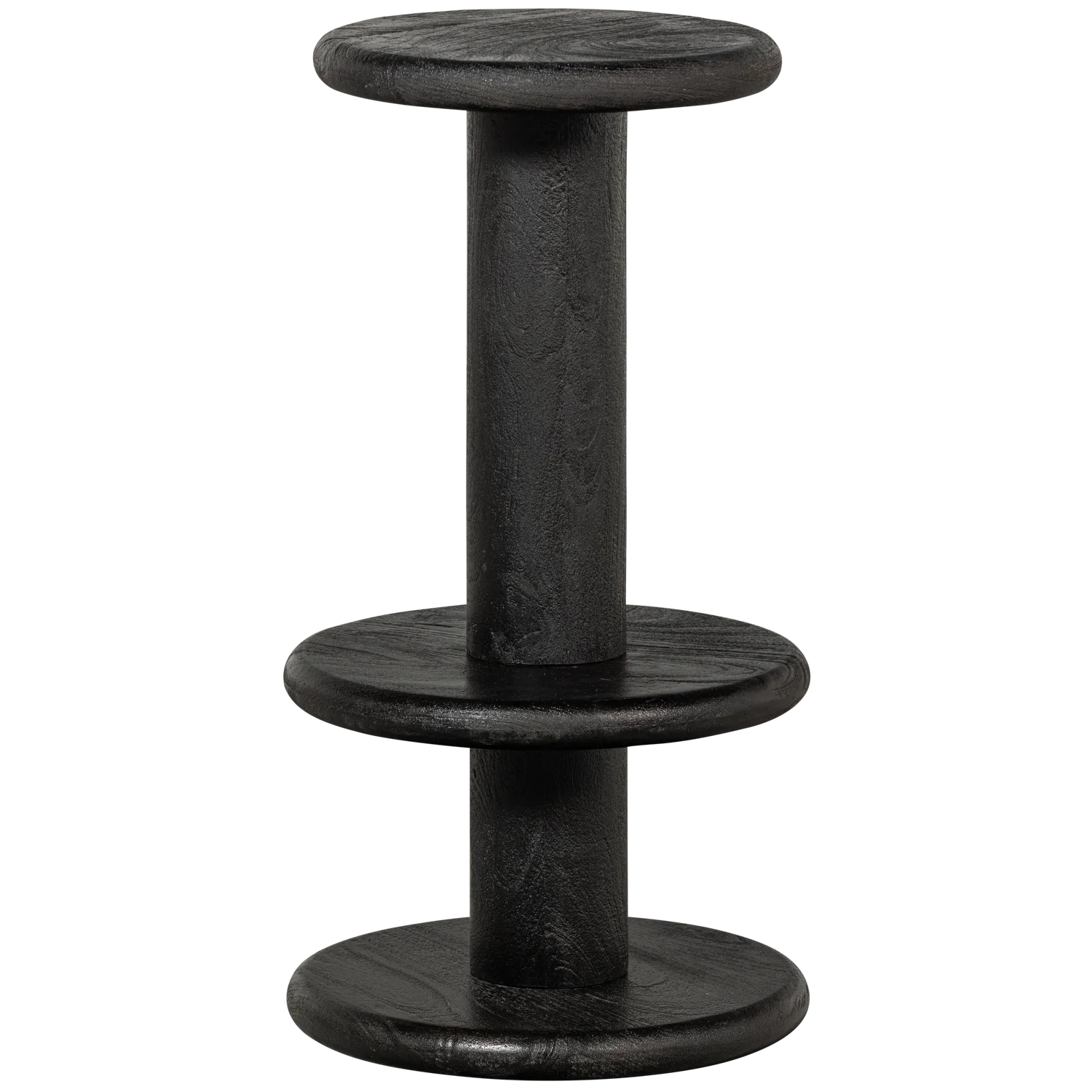 Barhocker KOLBY SH 74 cm Mango Massivholz schwarz