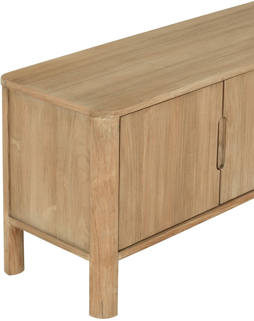 TV Möbel Forte 210 cm Teakholz natur Lowboard