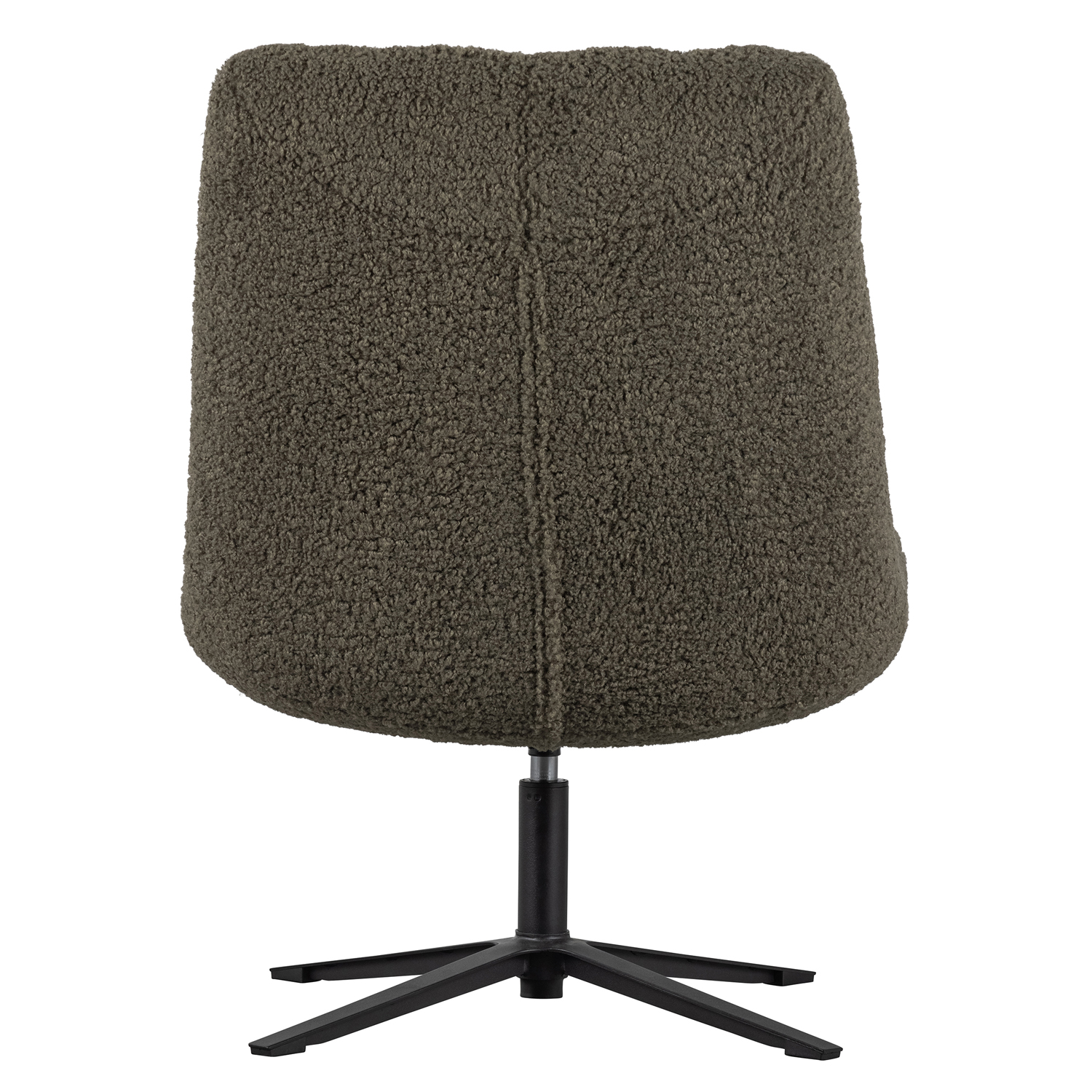 woood Lounge Sessel Job Teddystoff grün Drehsessel
