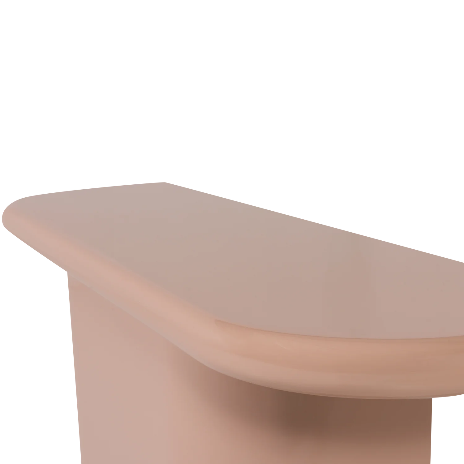 Konsolentisch NOCTA 120 x 30 cm MDF hochglanz hellrosa