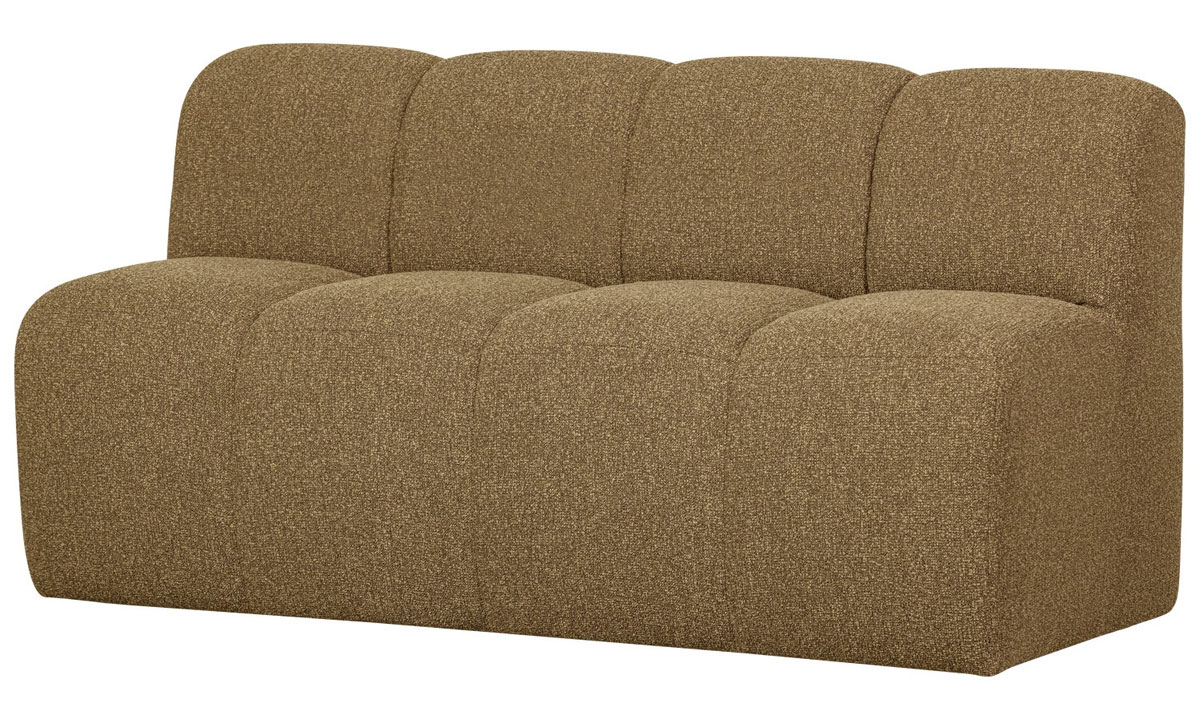 woood Esszimmerbank MOJO 164 cm Bouclé gelbbraun melange