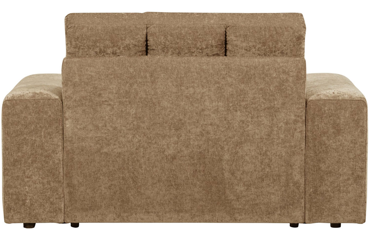 woood Loveseat Sessel SECOND DATE Webstoff vintage sand Loungesessel