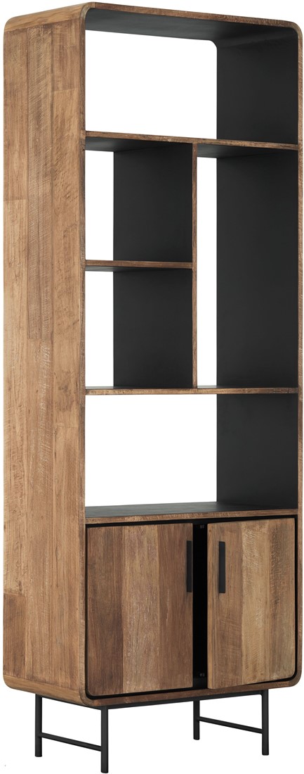 Bücherregal Evo H 220 cm recyceltes Teakholz Regal Schrank