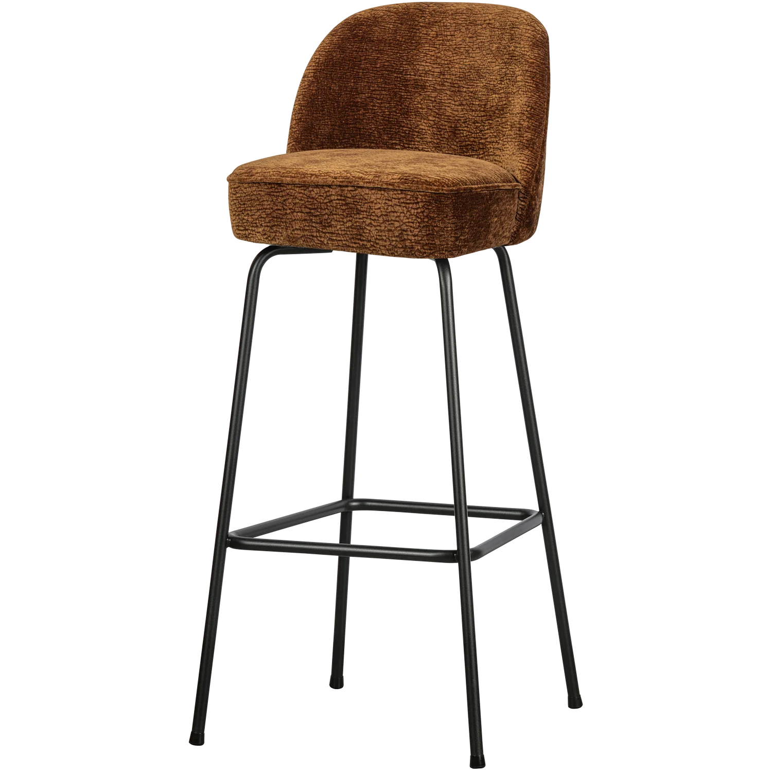 Barhocker Vogue SH 79 cm 3D Chenille mittelbraun
