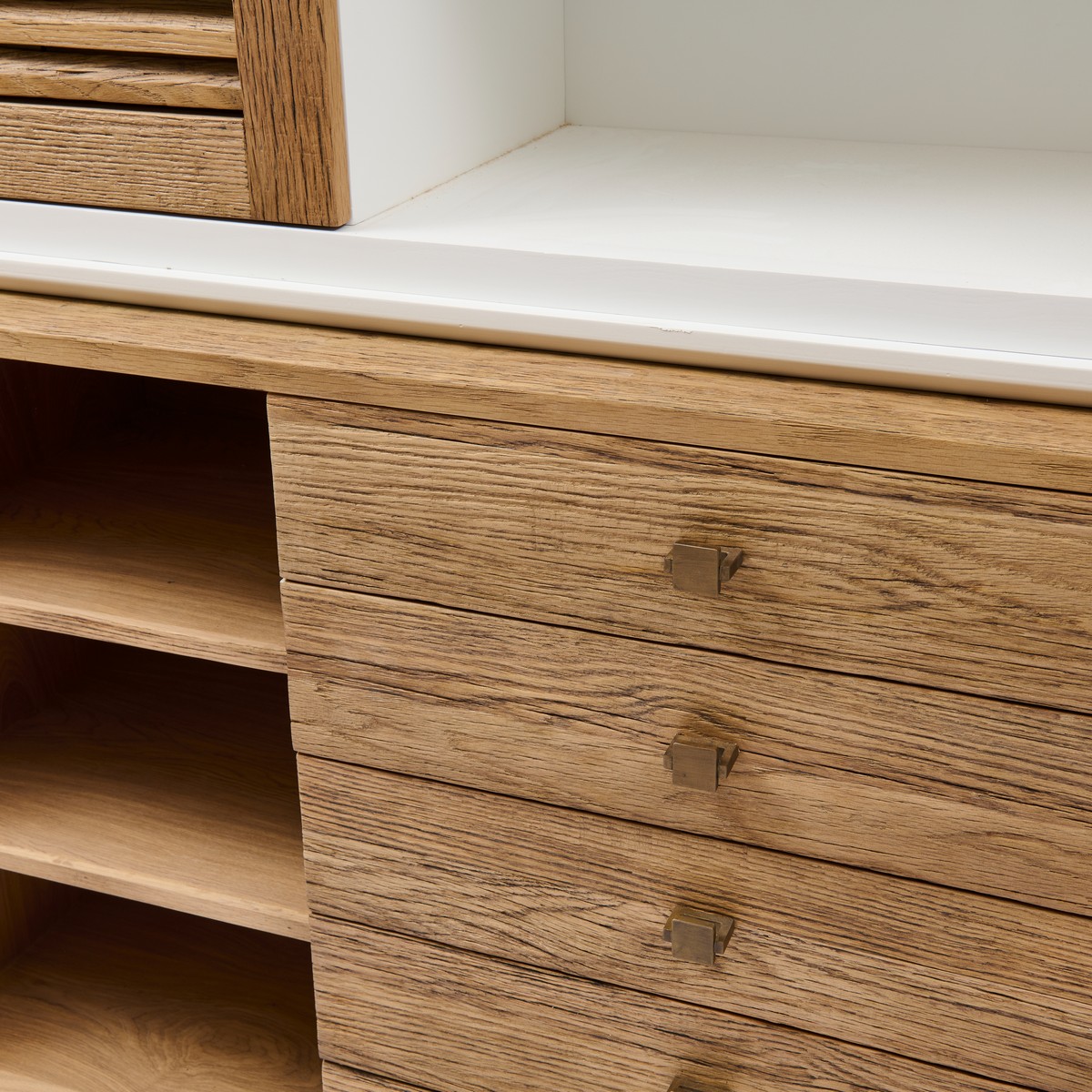 Rivièra Maison LAKE HOUSE XL Schrank 156 cm Eiche weiß braun