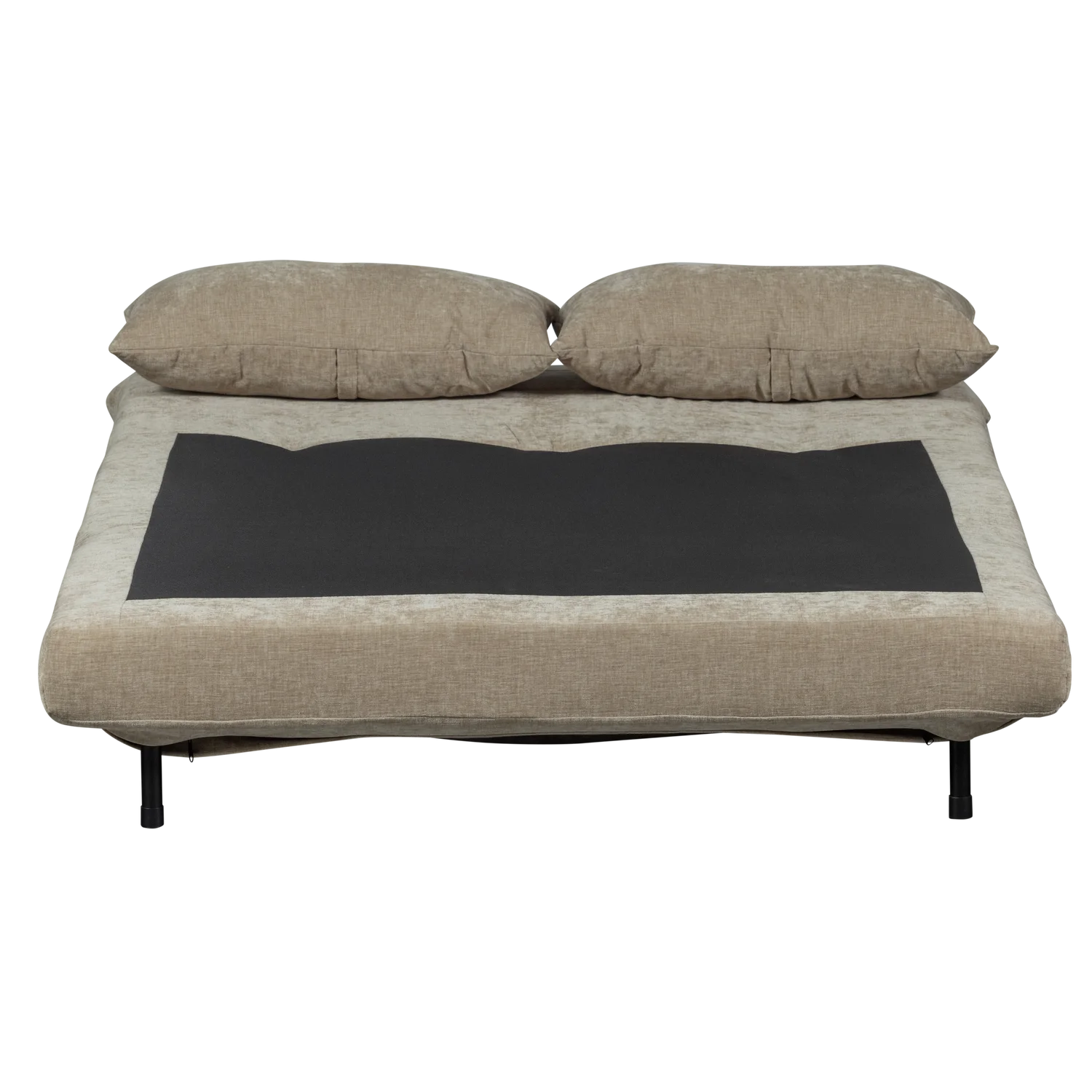 2 Sitzer Schlafsofa XEM B 122 cm ausklappbar Velvet natur