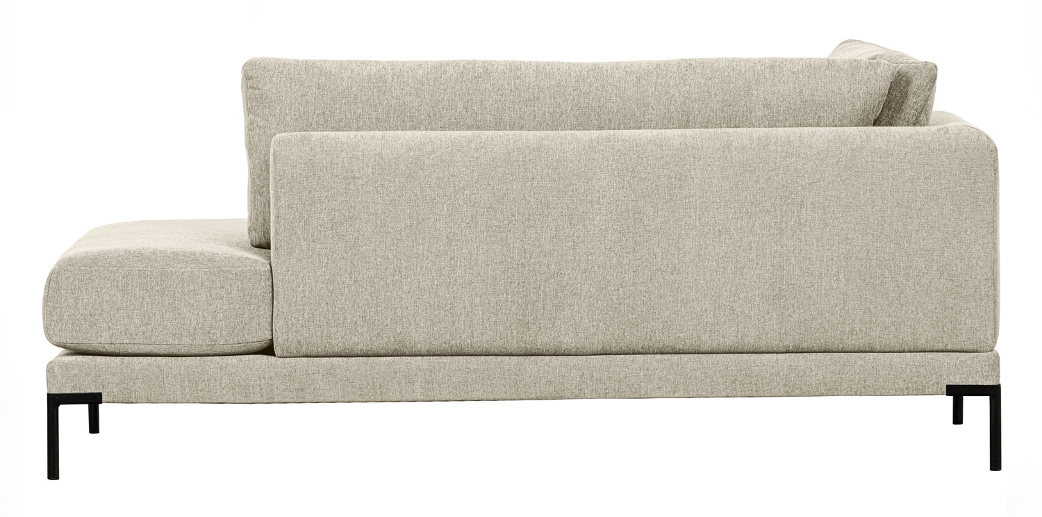 vtwonen Lounge Element rechts Couple Webstoff sandfarben Melange Couch Sofa