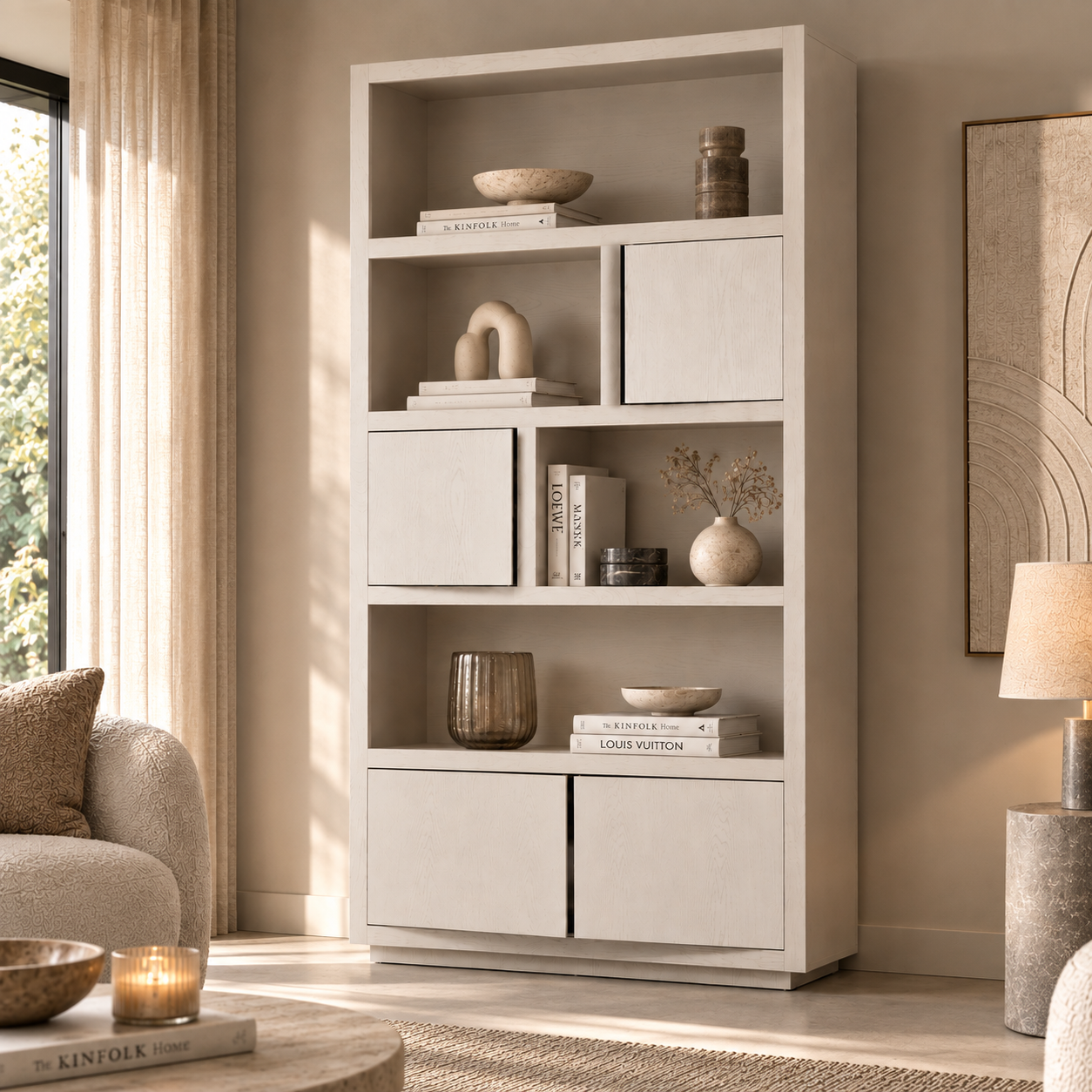 Eleonora HELSINKI Wandschrank 120 x 220 cm Eiche taupe
