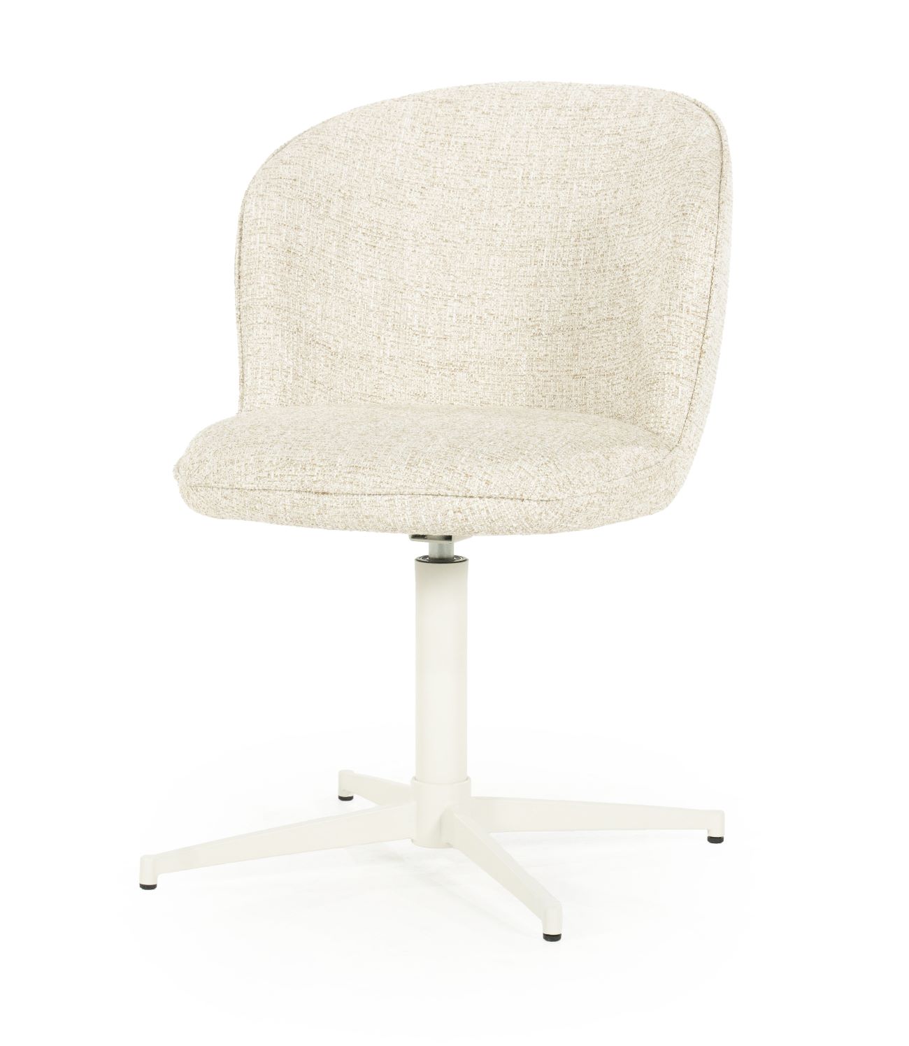 Esszimmerstuhl MOLLY drehbar Stoff beige Drehstuhl