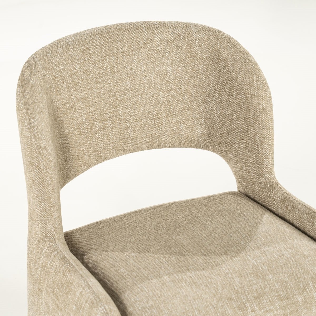 Esszimmerstuhl Odette Stoff taupe