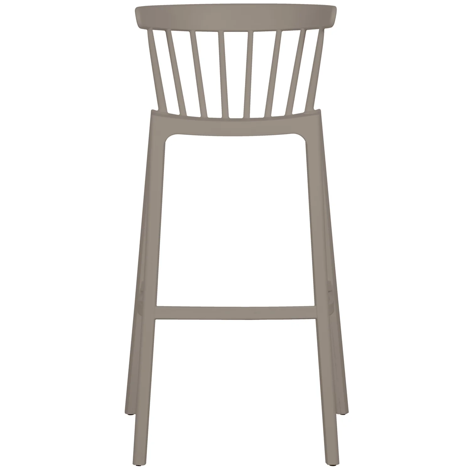 2er Set Gartenbarhocker Barstuhl Kunststoff Bliss taupe stapelbar