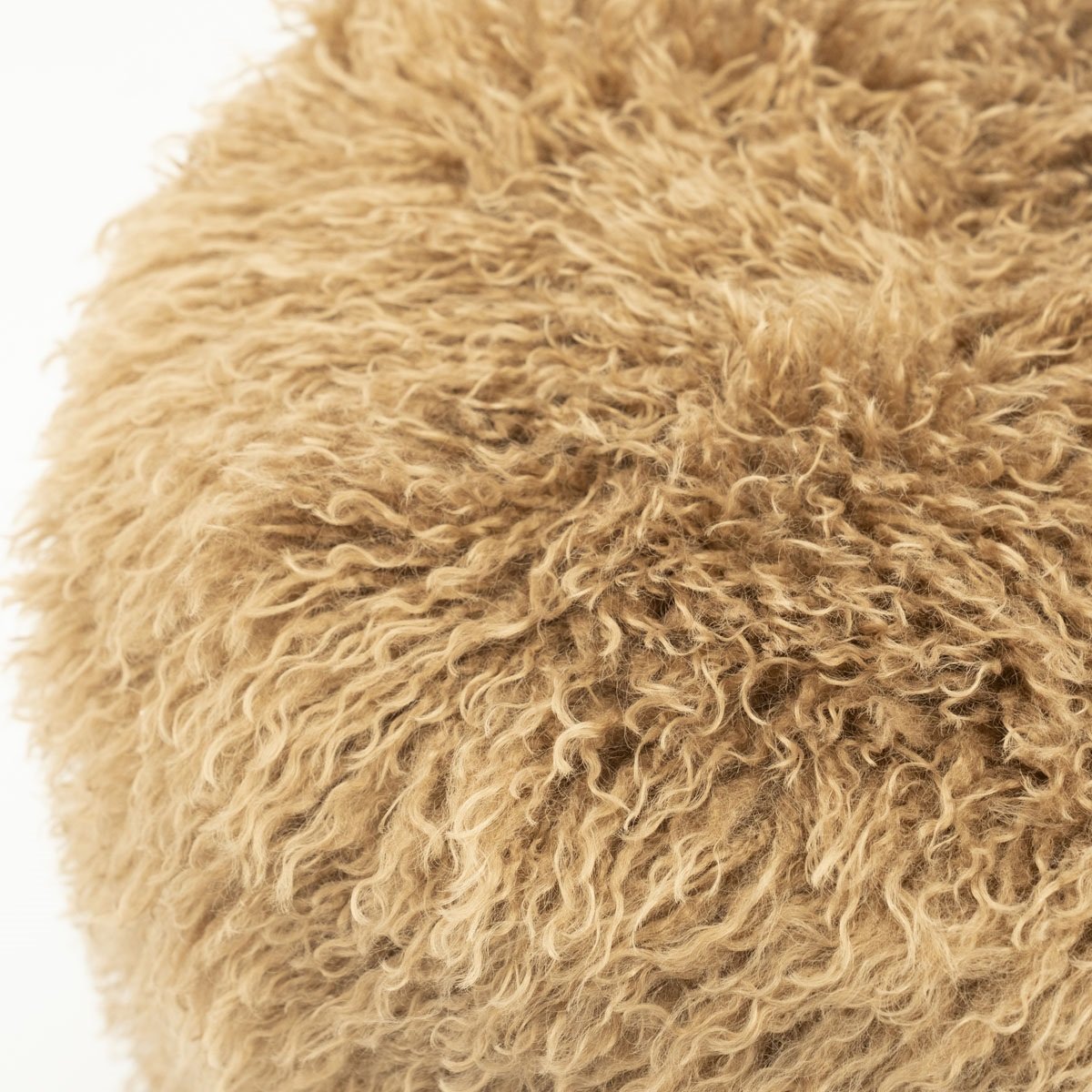 Pouf Doodly Ø 40 cm taupe Hocker Sitzhocker