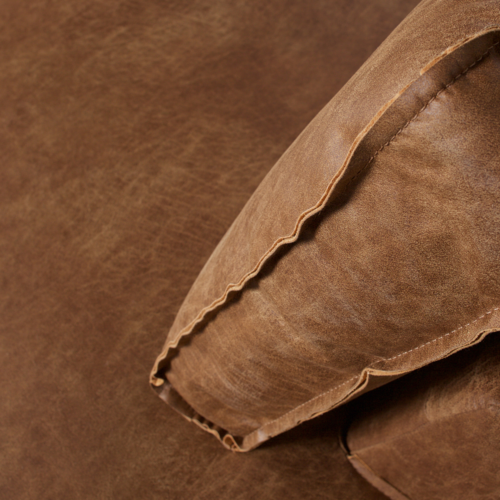 Ecksofa Rodeo recyceltes Leder cognac Sofa