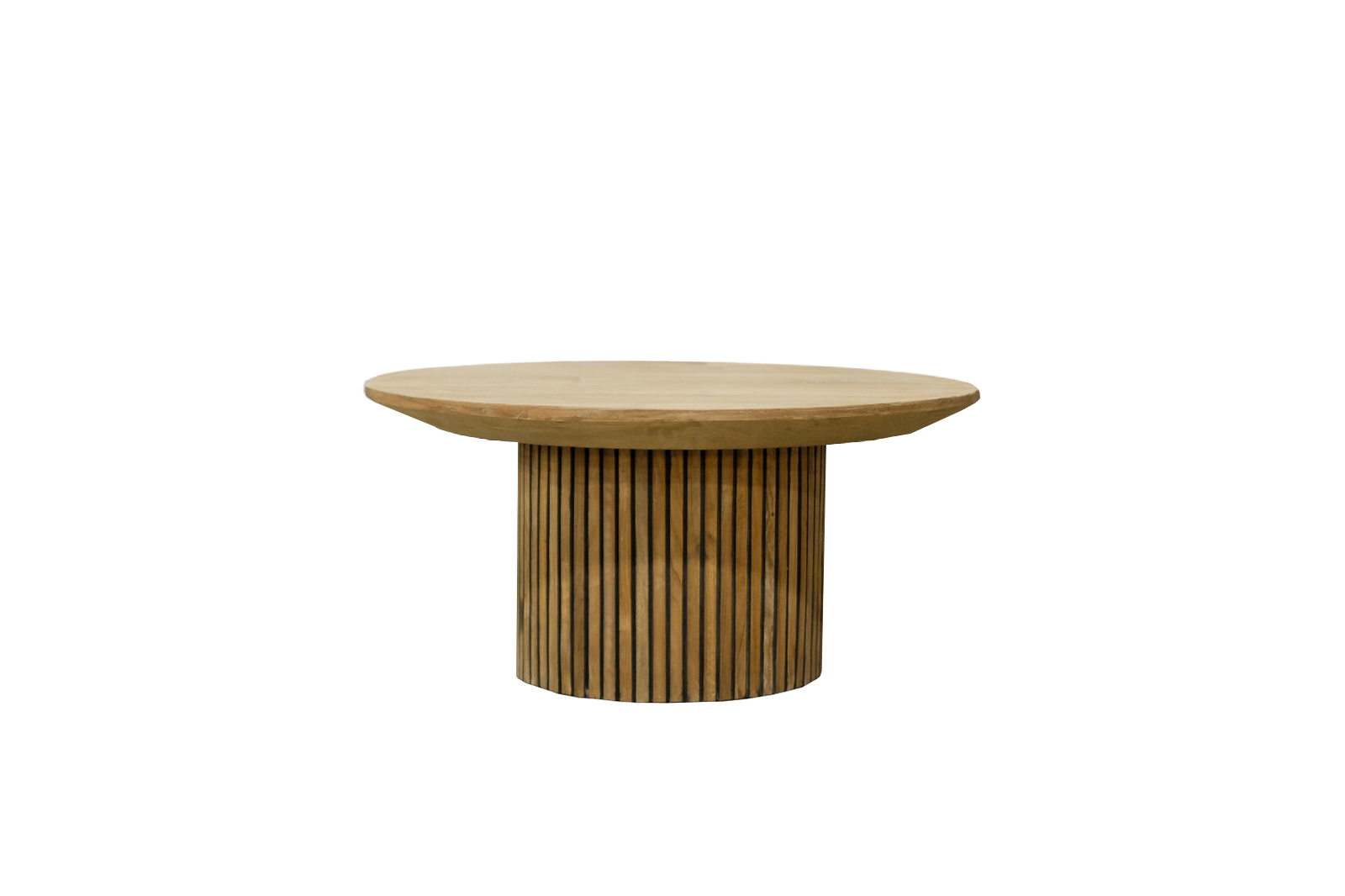 Couchtisch Lausanne Ø 80 cm Teakholz natur Sofatisch