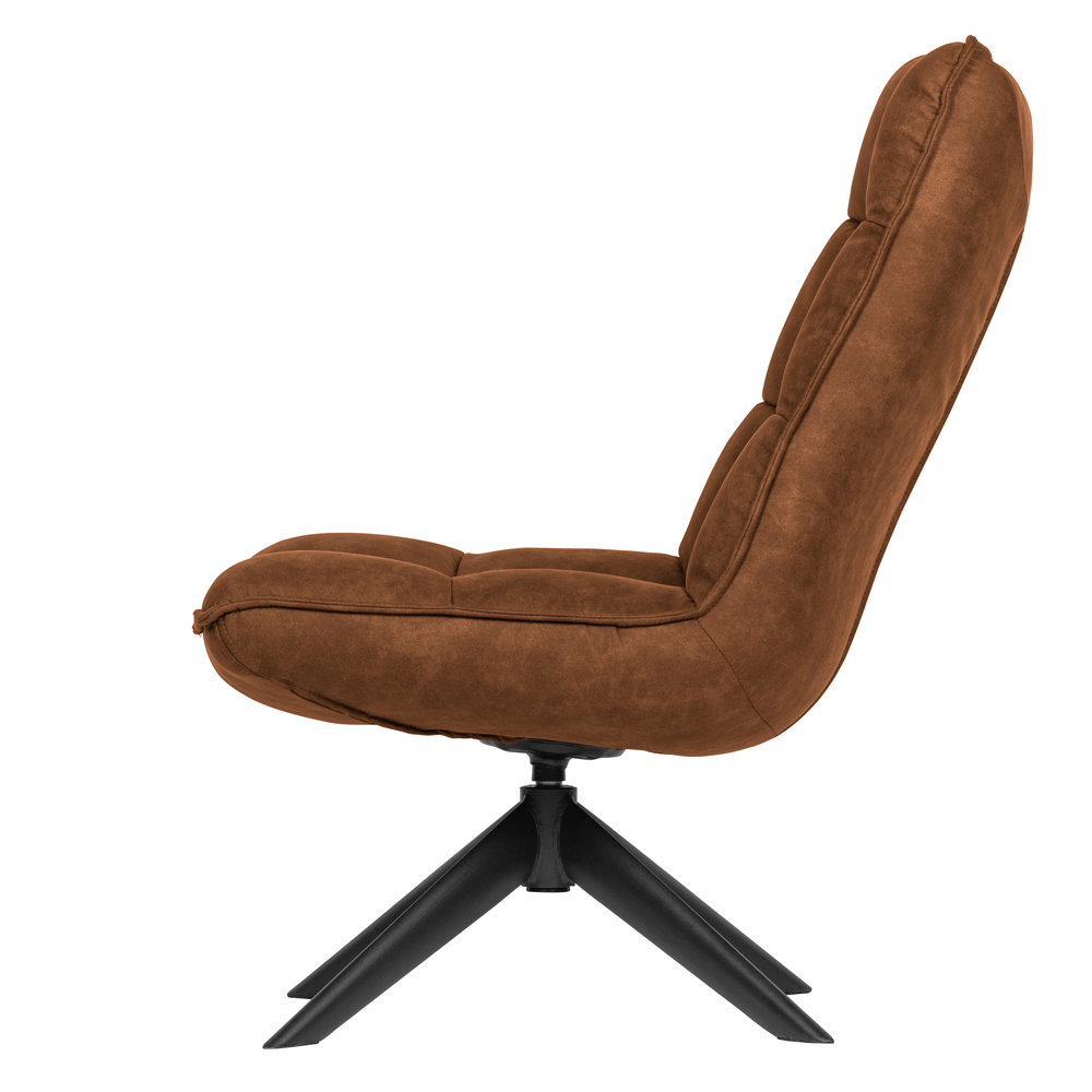 woood Loungesessel Sessel drehbar Jouke cognac