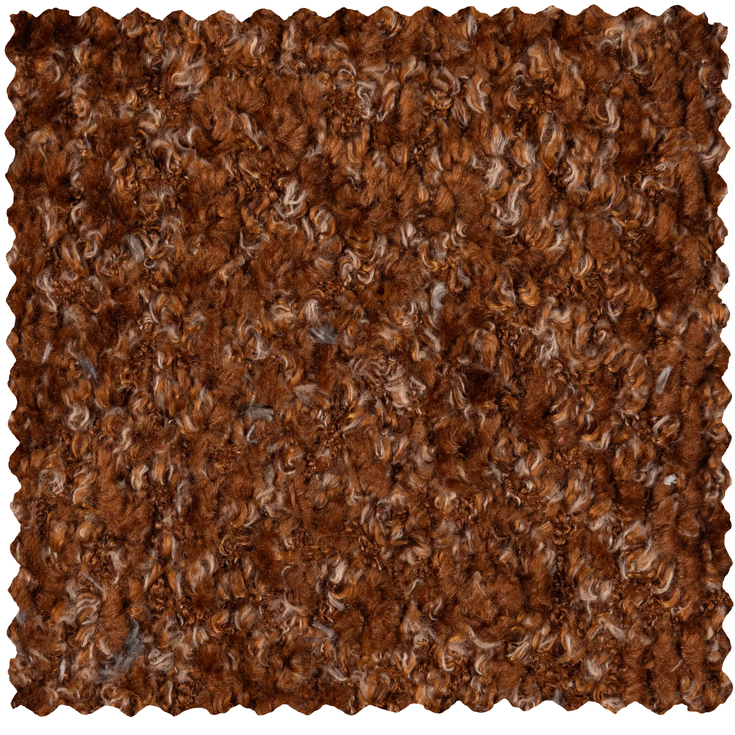 Eckgsofa MOJO weicher Chenille-Stoff rostbraun Longchair links