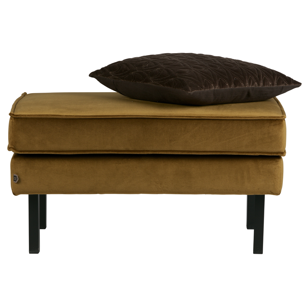 Hocker Fußhocker RODEO Samt honiggelb