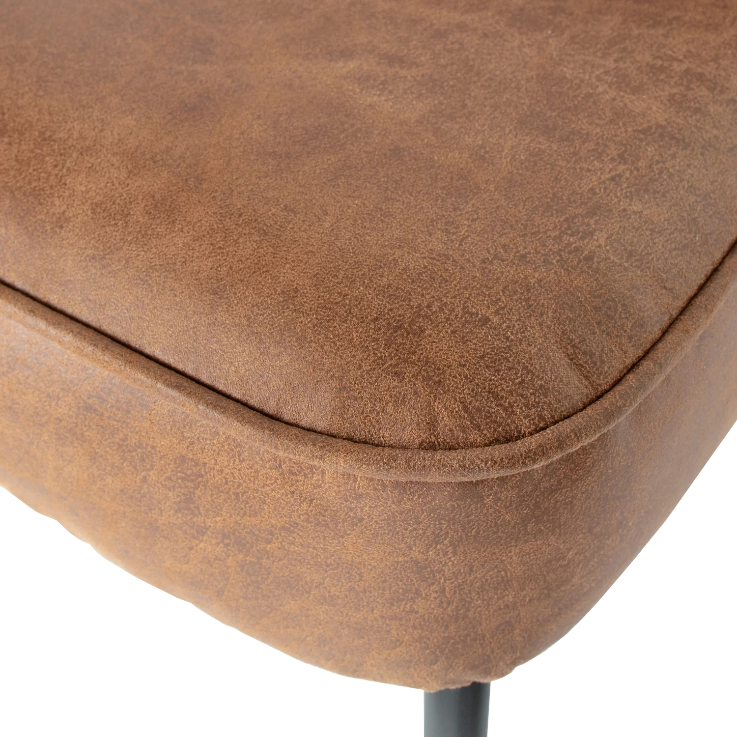 Esszimmerbank Vogue 120 cm Kunstleder cognac