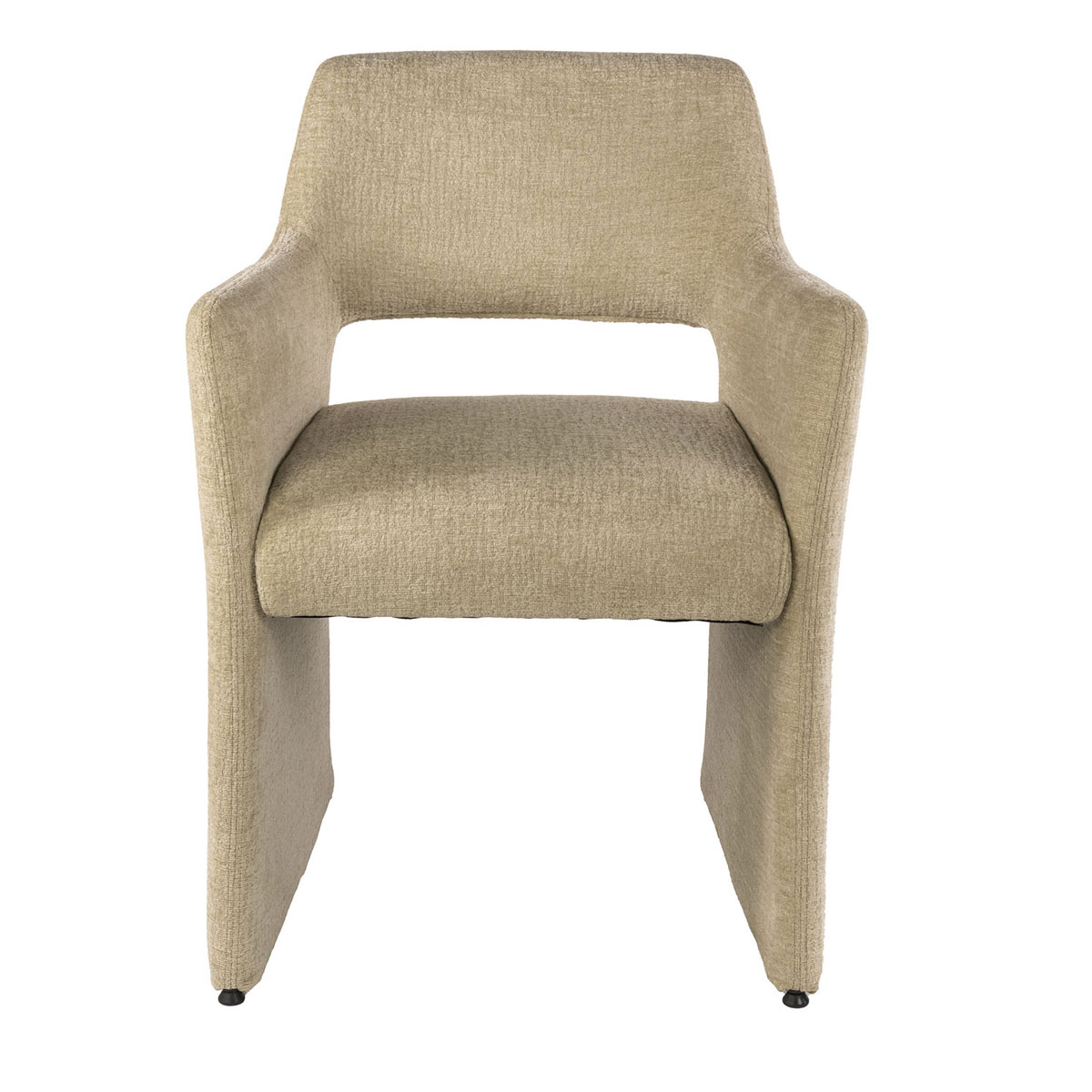 2er Set Armlehnstuhl LUNA Jaroq Stoff sandfarben