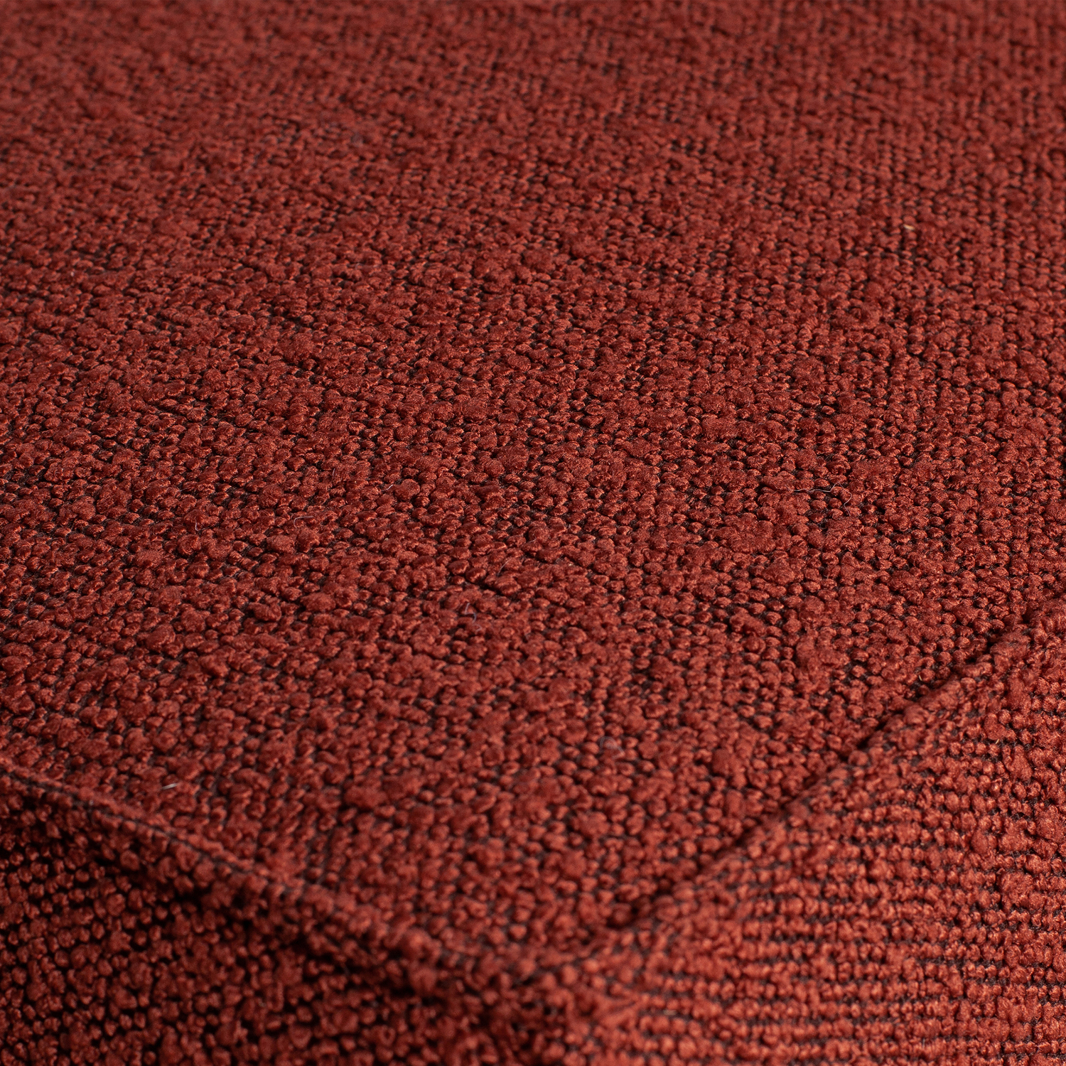 3 Sitzer Sofa STATEMENT Bouclé Kastanie Couch Garnitur Couchgarnitur