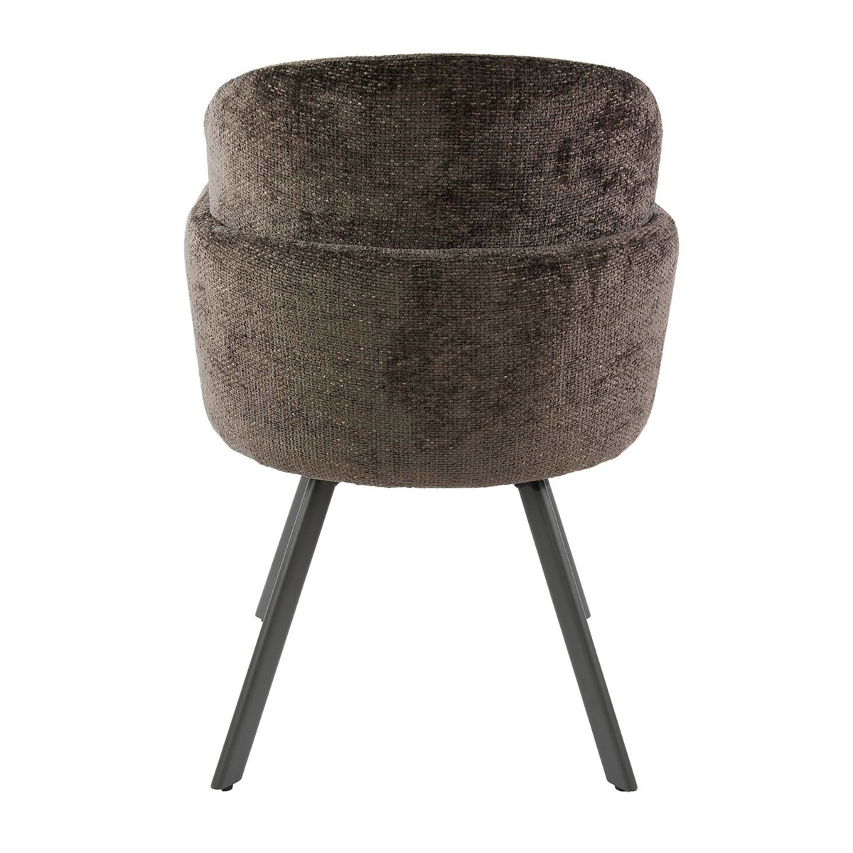 2er Set Armlehnstuhl GRACIA drehbar Chenille Stoff taupe