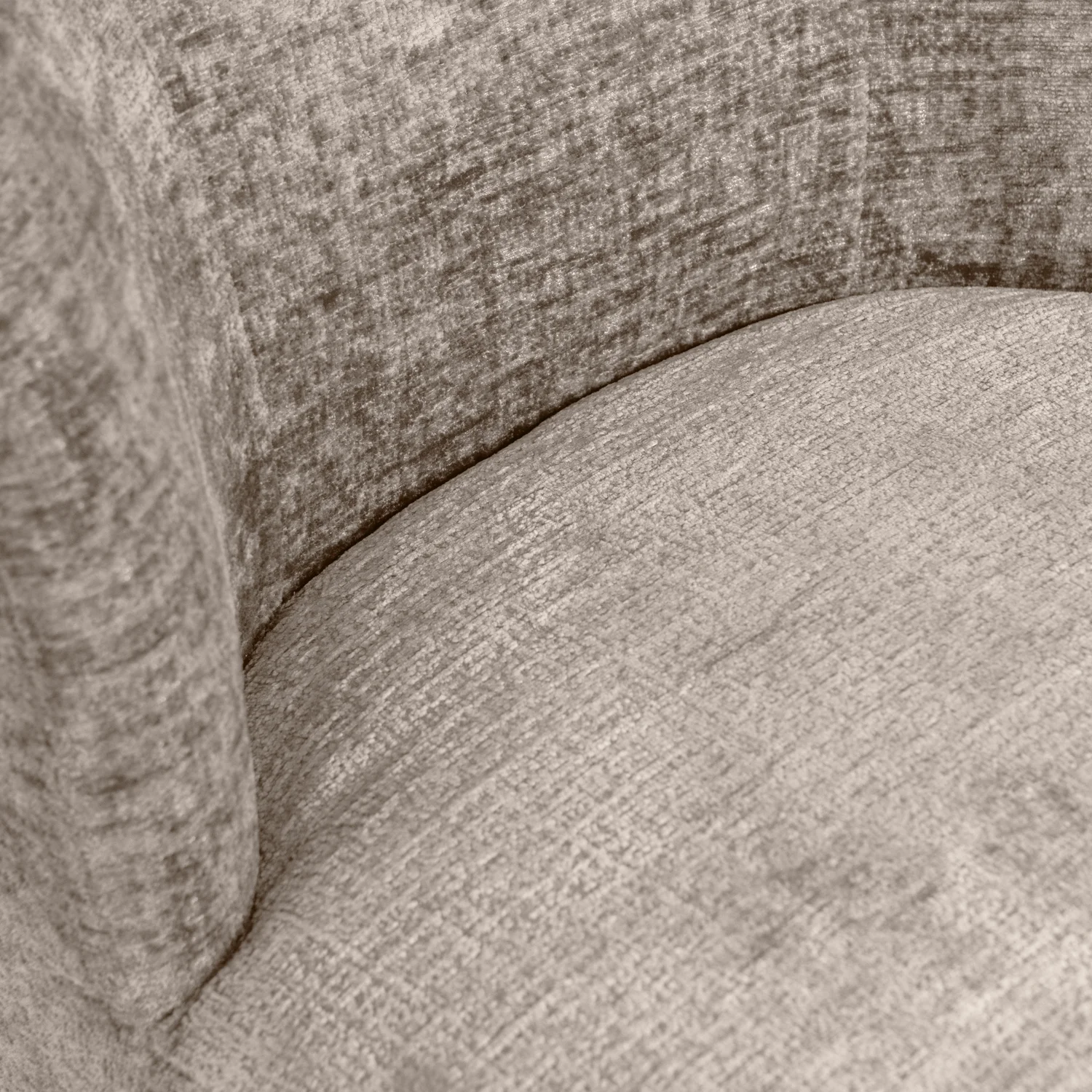 Sessel ATTY Drehsessel grober Samtbezug sandfarben