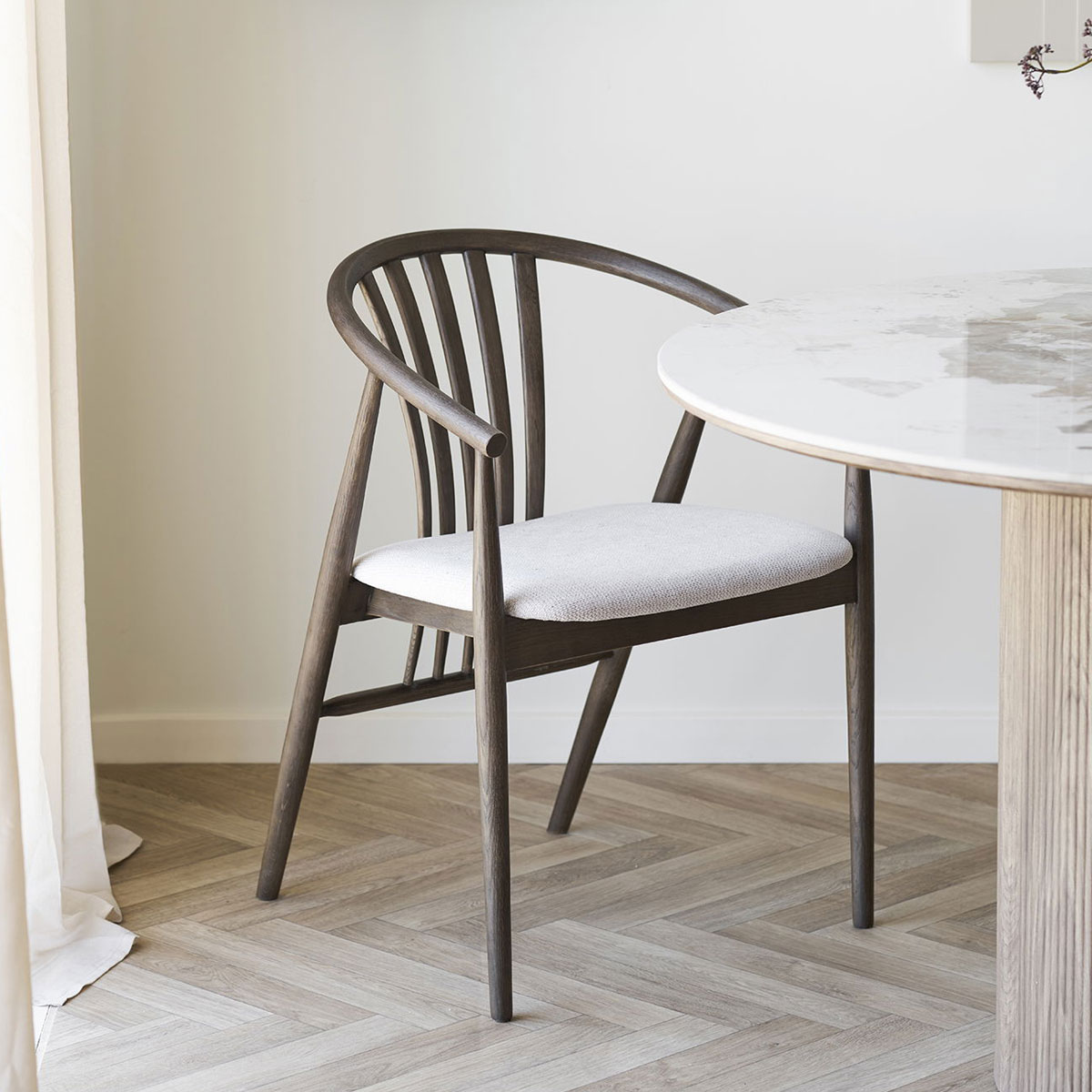 2er Set Armlehnstuhl Carmen Eiche smoked sand Esstischstuhl Dinnerstuhl