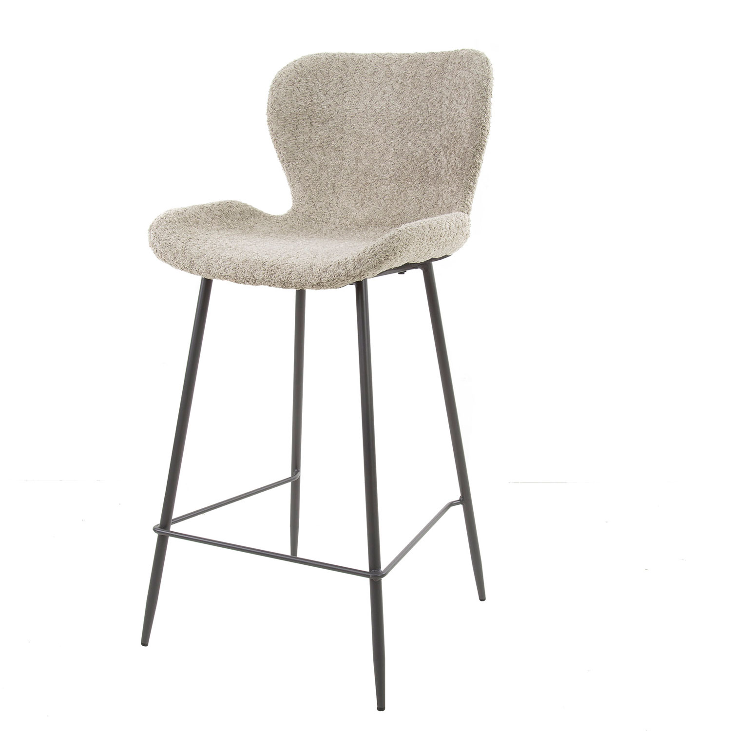 4er Set Barhocker SH 67 cm Boucle Sand