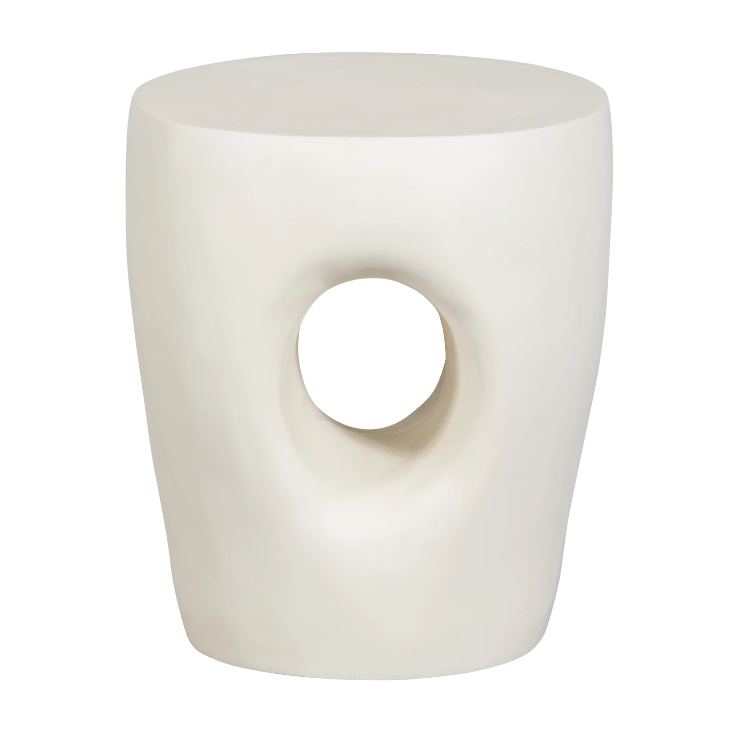 Garten Beistelltisch MICA Ø 40 cm Polymer natur