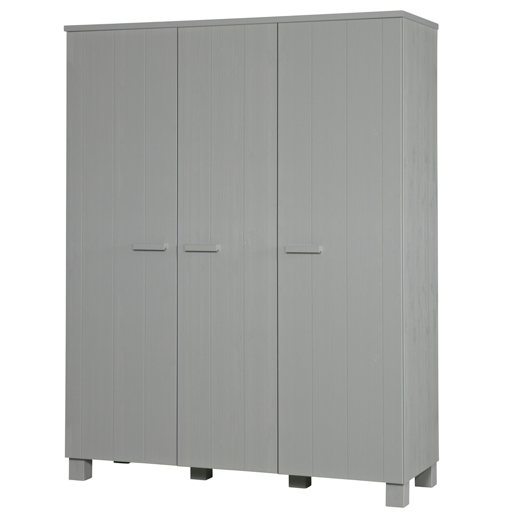 woood Kleiderschrank DENNIS Schranksystem Schrank grau