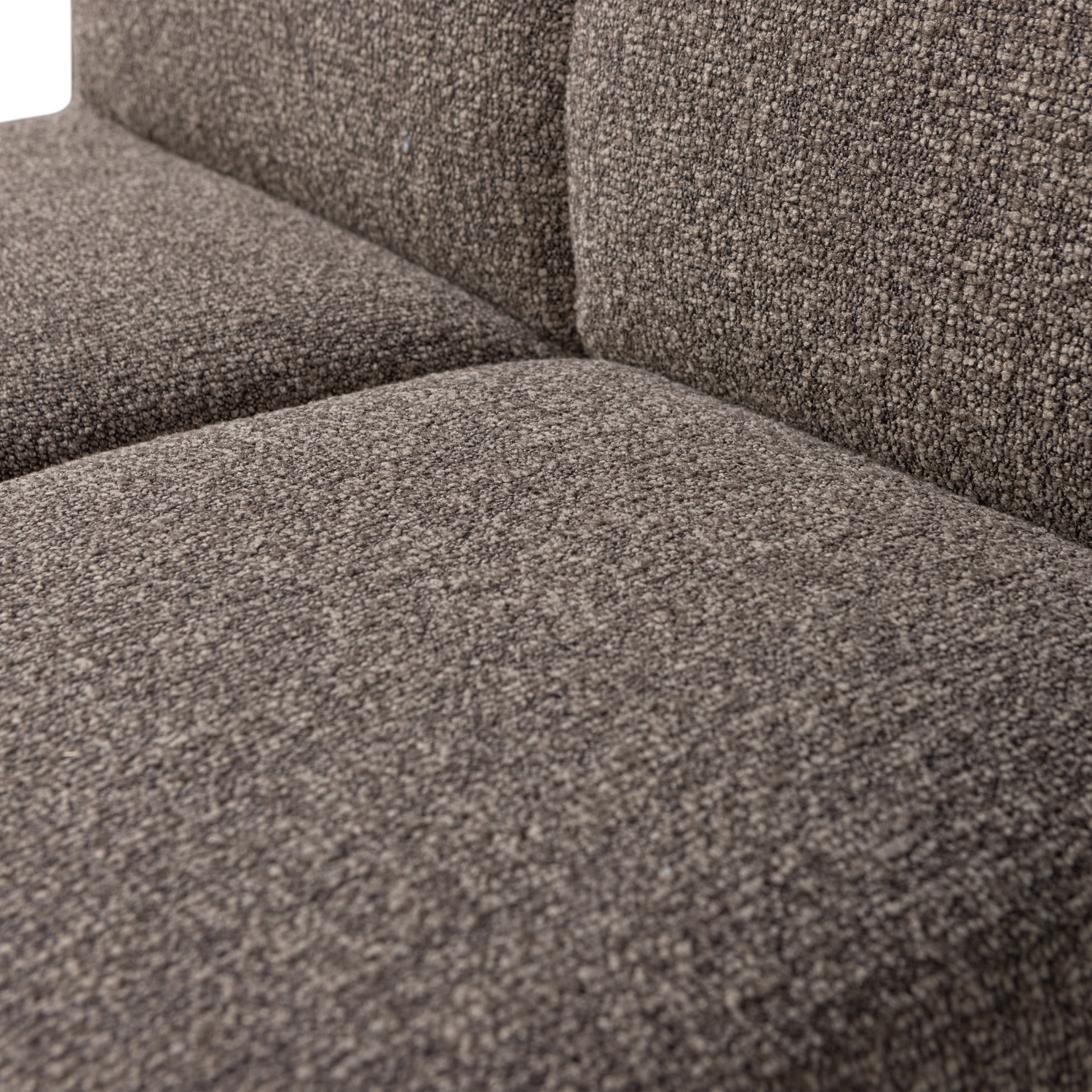 Esszimmerbank Eckbank MOJO 84 cm Element Bouclé braun melange