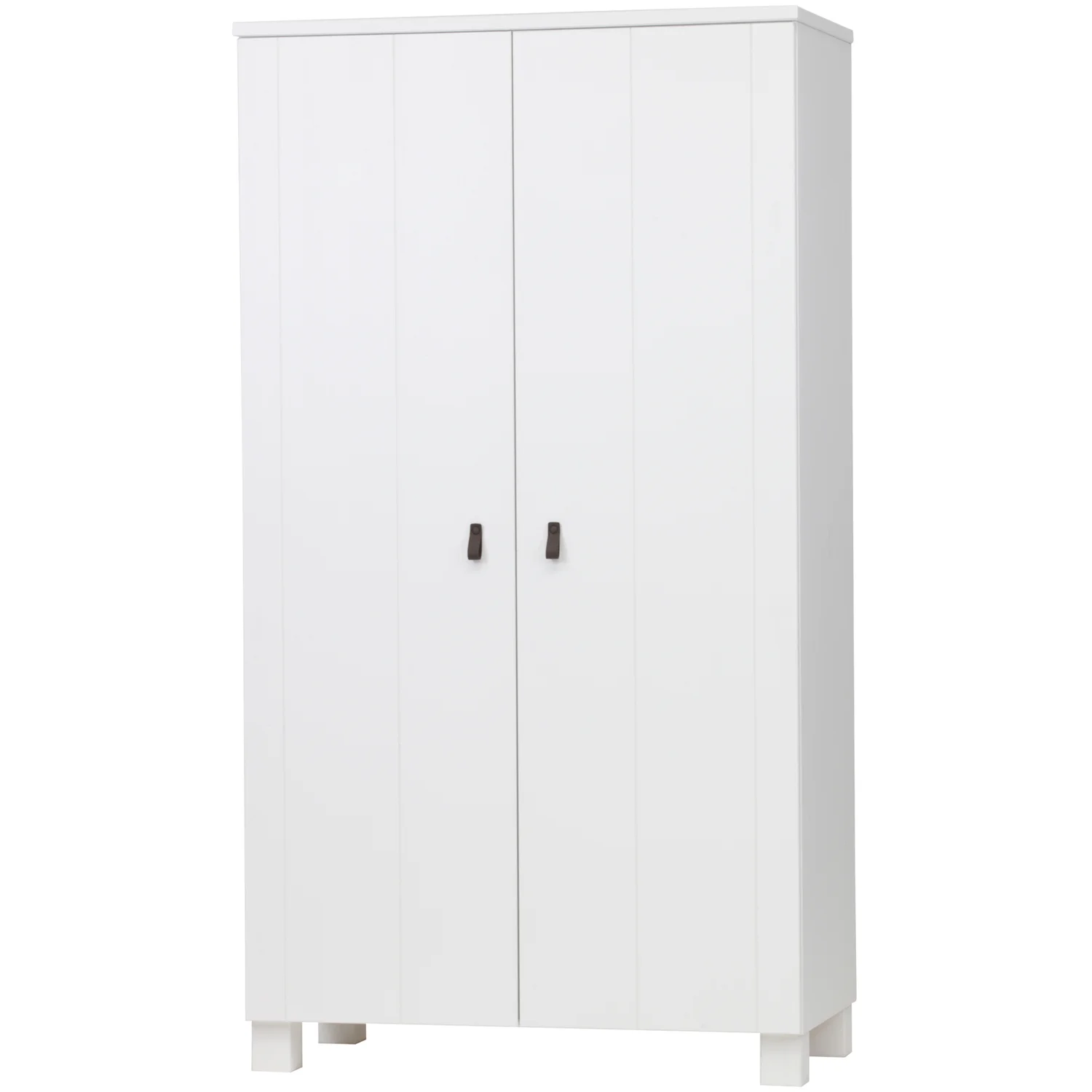 Schrank Kleiderschrank Ties H 202 cm Kiefer weiß