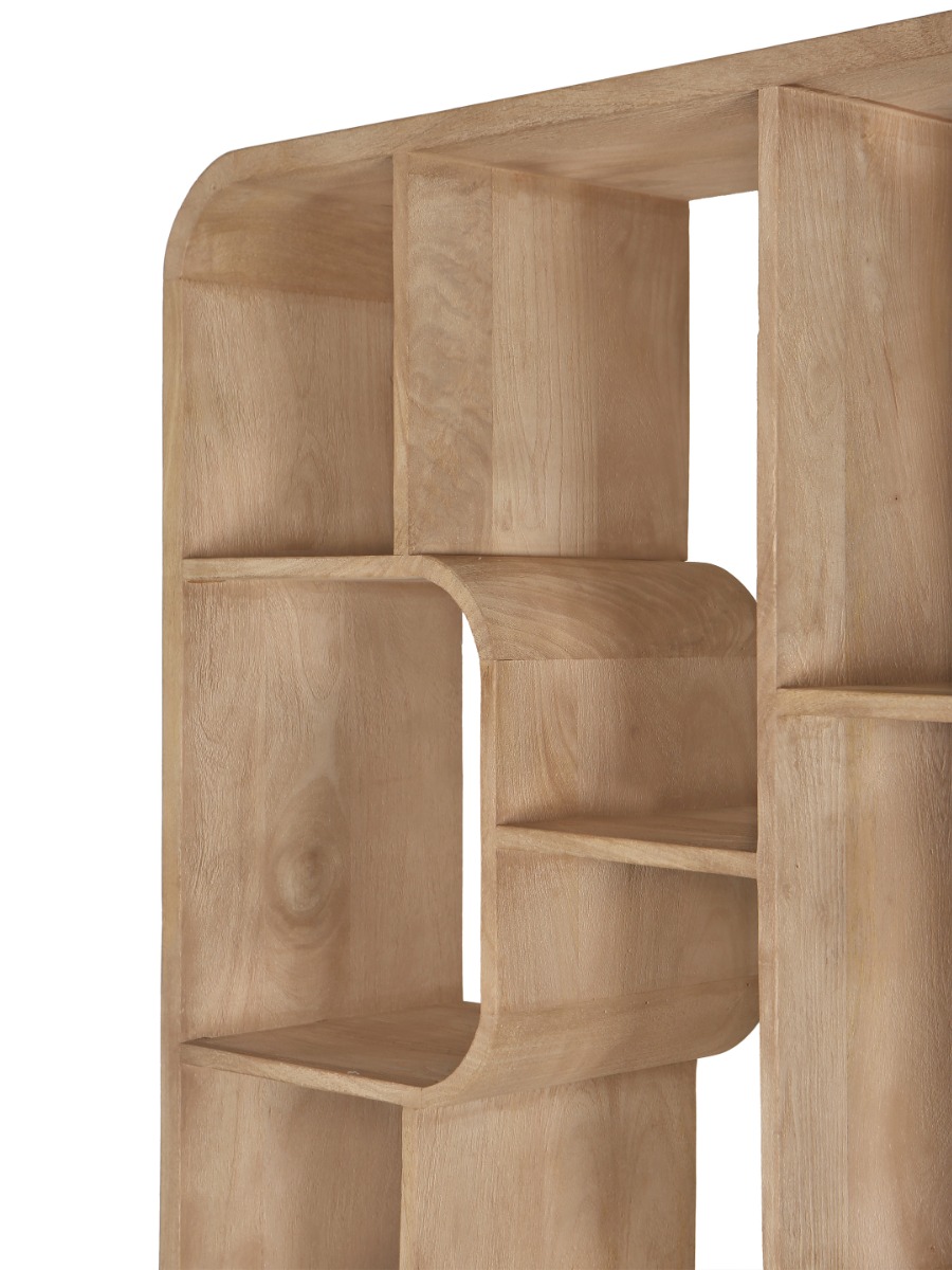 Schrank Regal Logan B 90 cm Mangoholz hellbraun