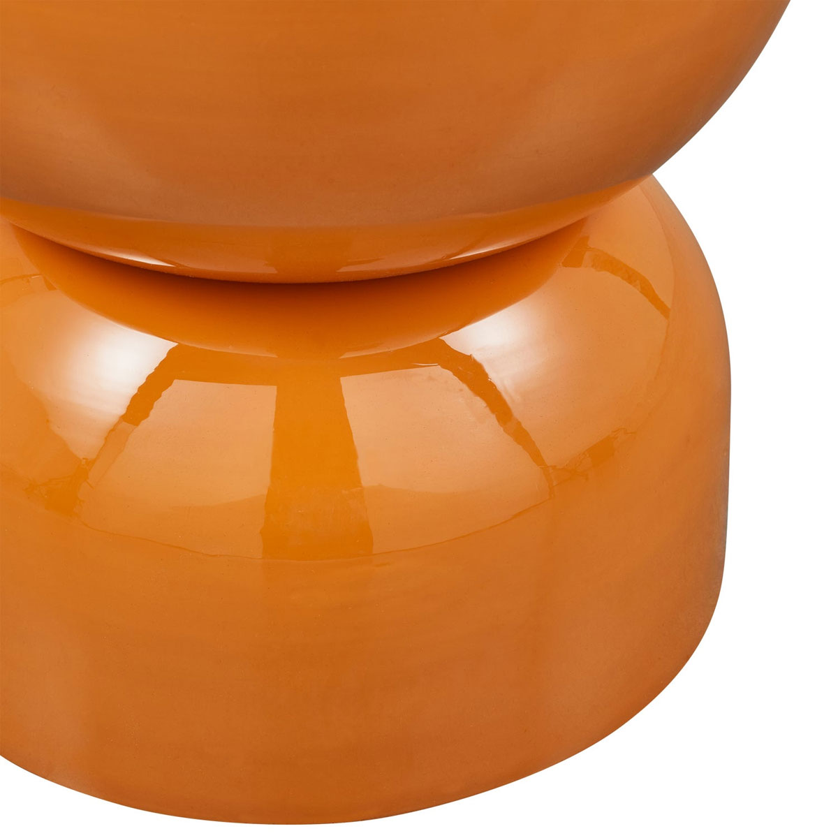 woood Beistelltisch HEKLA Ø 32 cm Metall orange