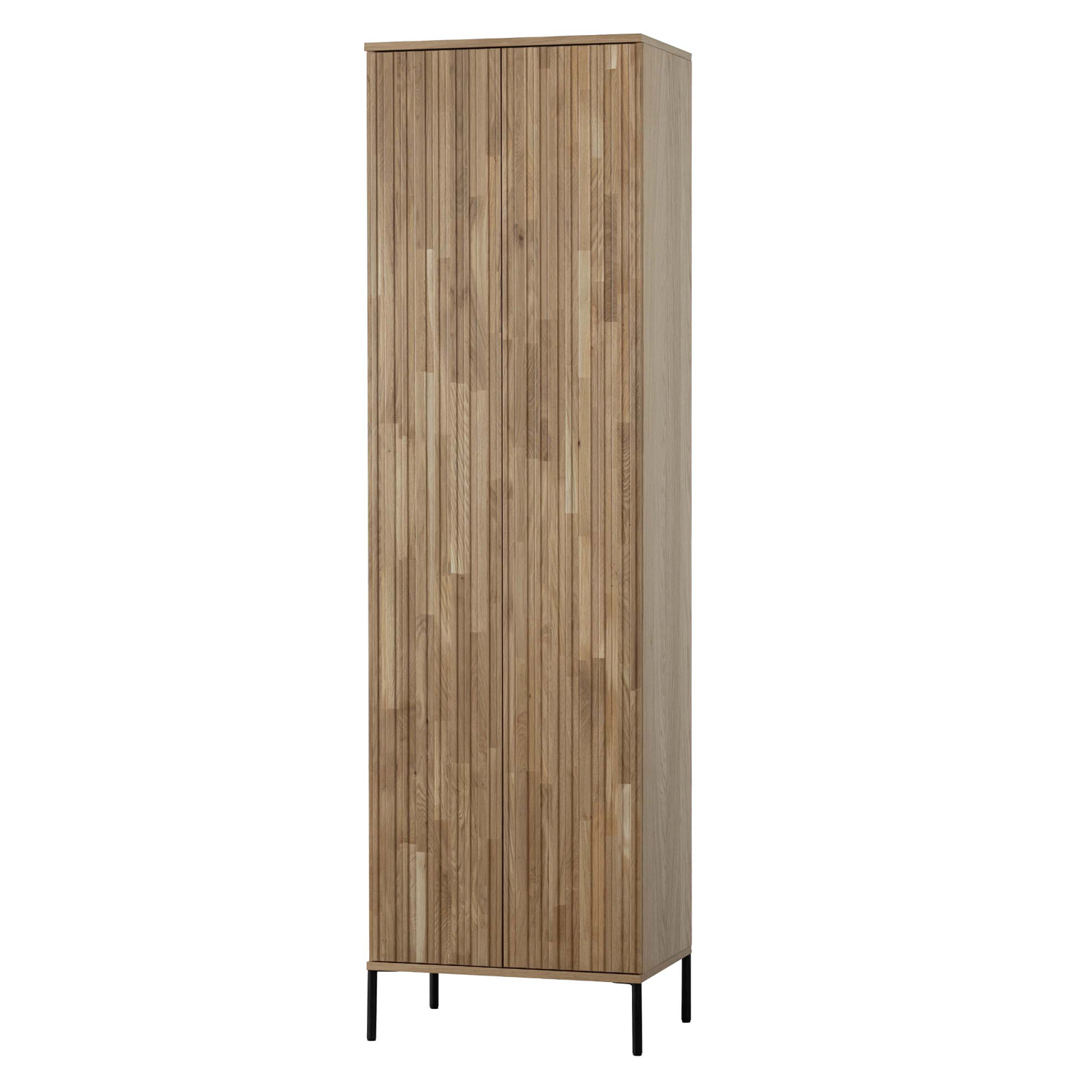 Kleiderschrank Schrank New Gravure H 210 cm Eiche natur