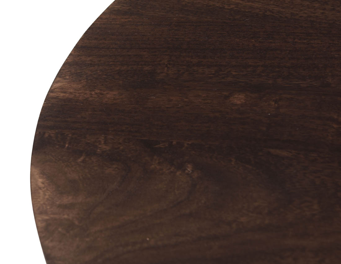 Esstisch Salvator oval 230 x 110 cm Mangoholz Farbe wallnuss